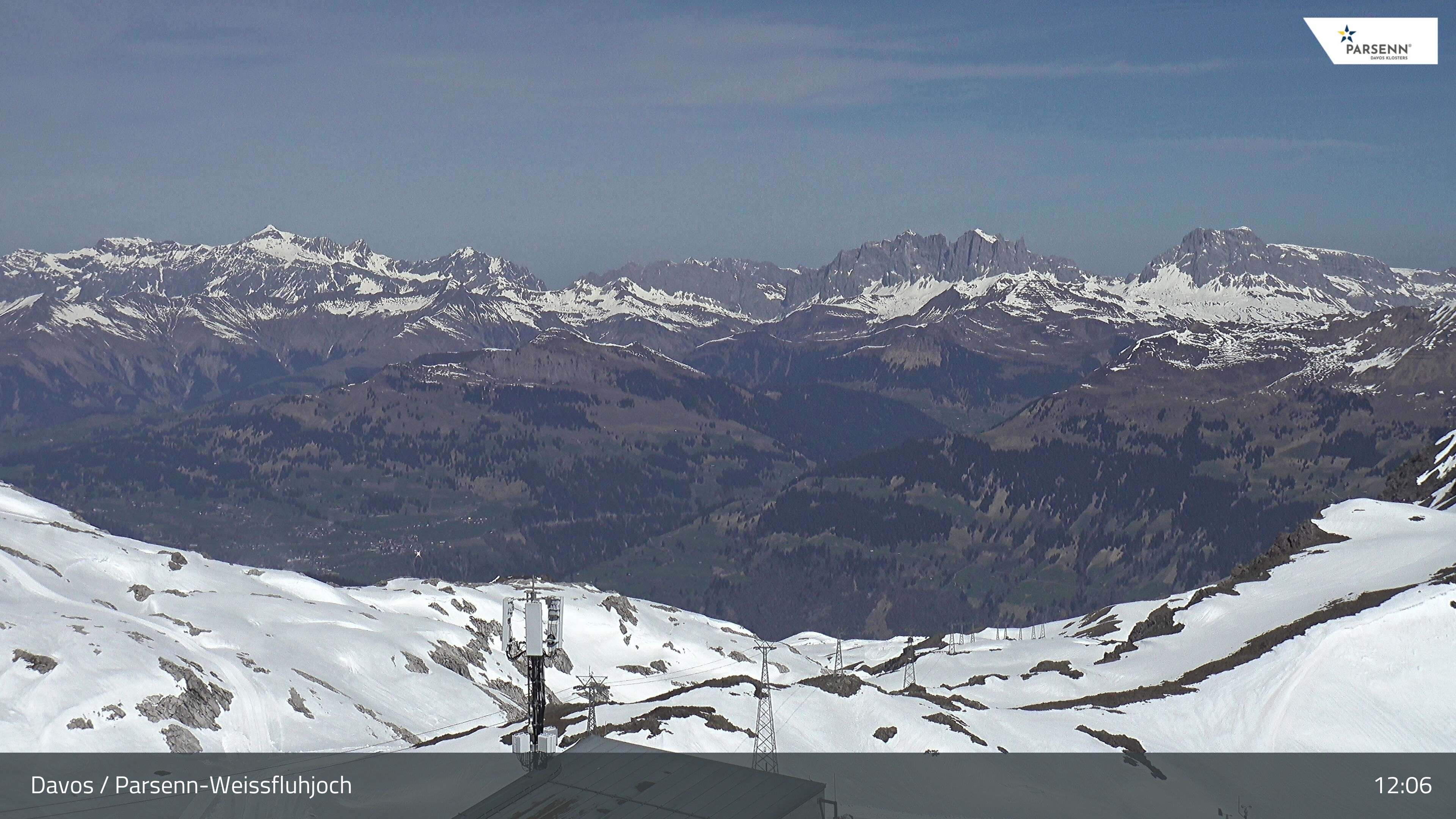 Davos: Dorf - Weissfluhjoch, Blick Schifer