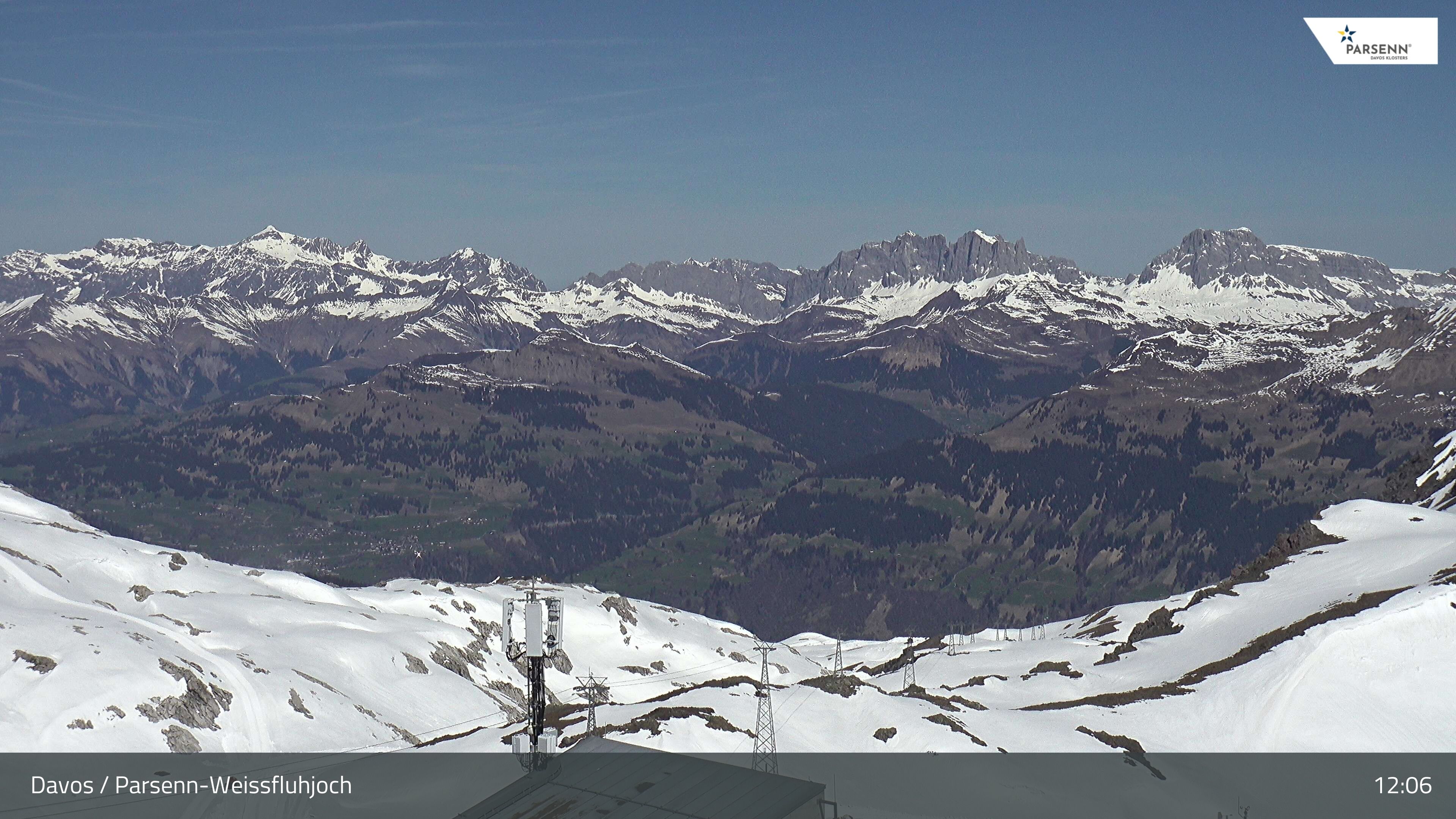 Davos: Dorf - Weissfluhjoch, Blick Schifer