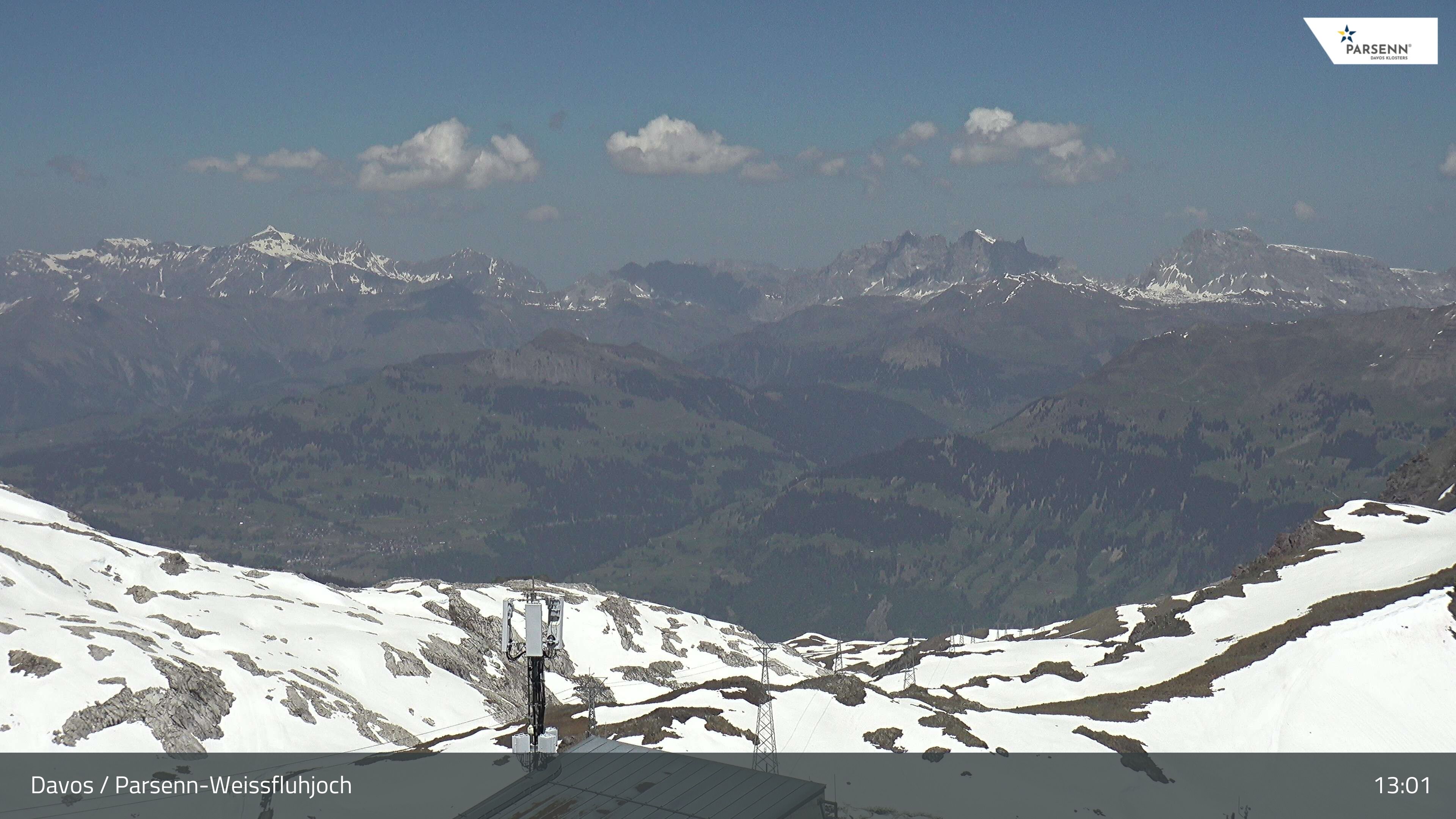 Davos: Dorf - Weissfluhjoch, Blick Schifer