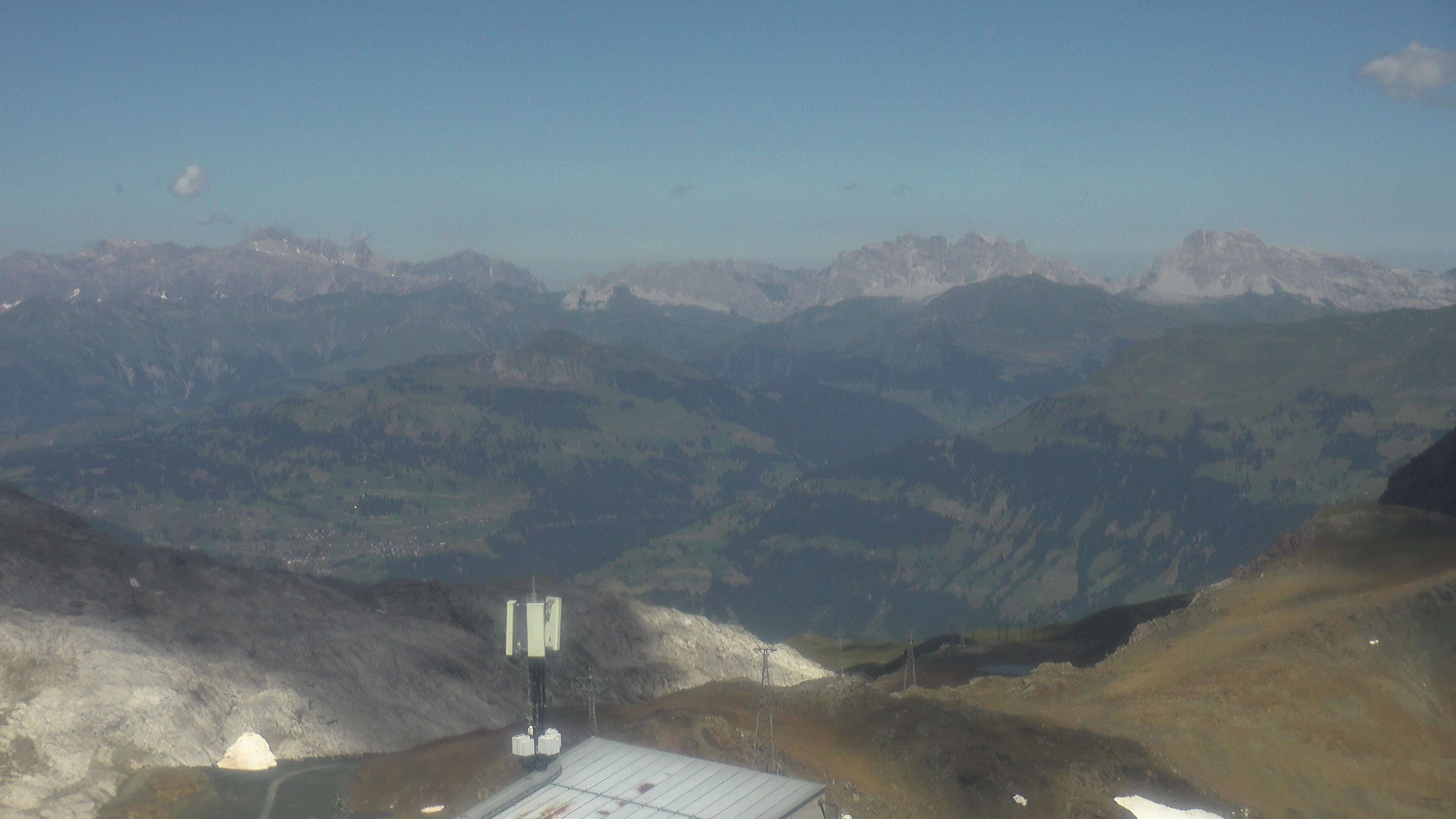 Davos: Dorf - Weissfluhjoch, Blick Schifer