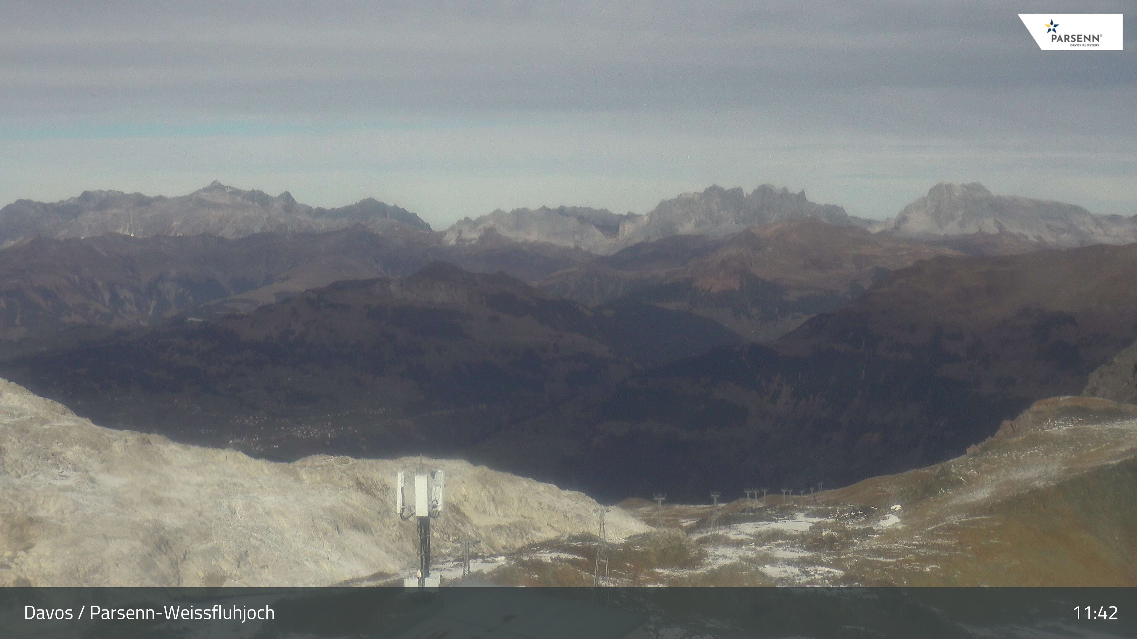 Davos: Dorf - Weissfluhjoch, Blick Schifer