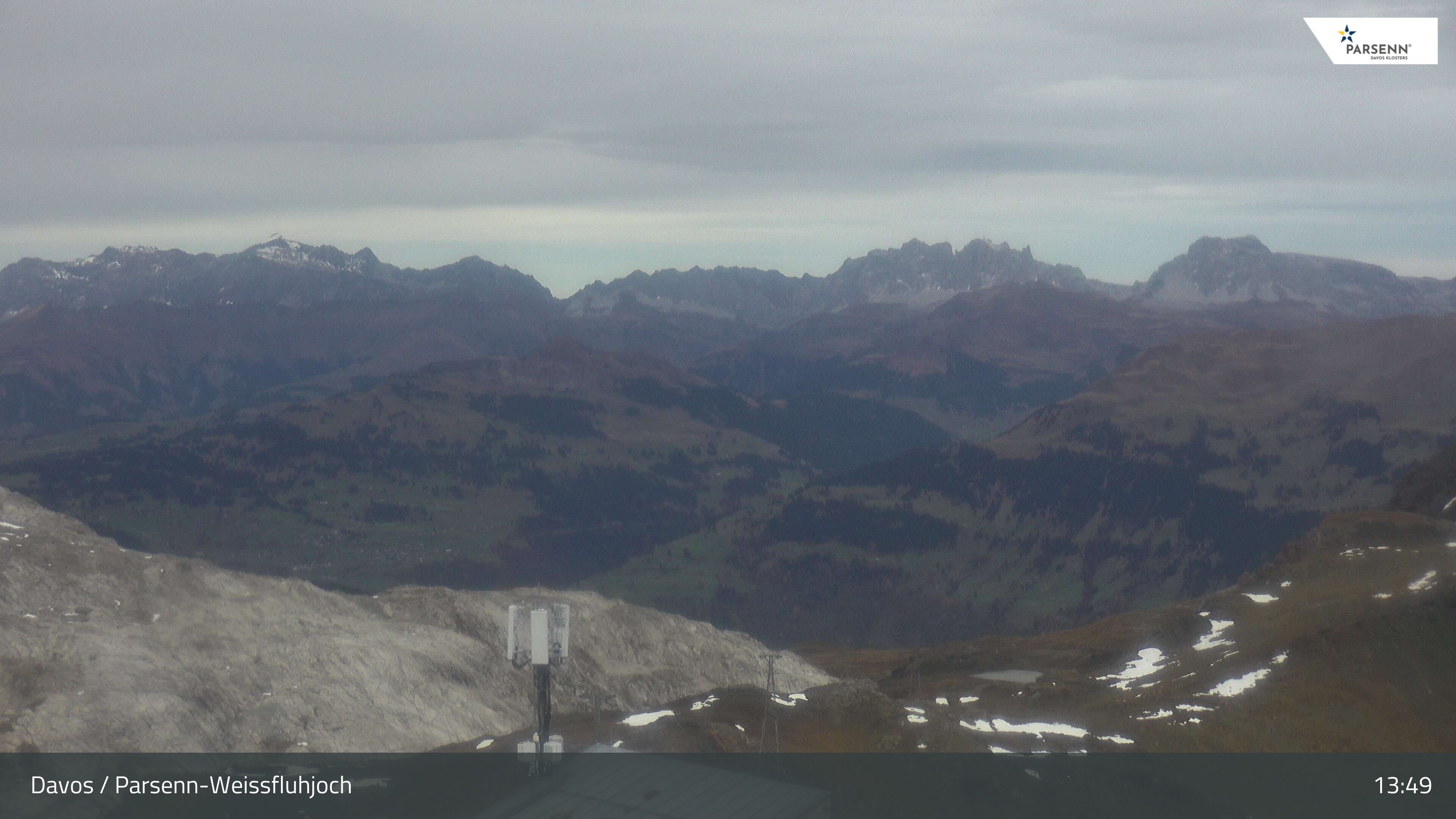 Davos: Dorf - Weissfluhjoch, Blick Schifer