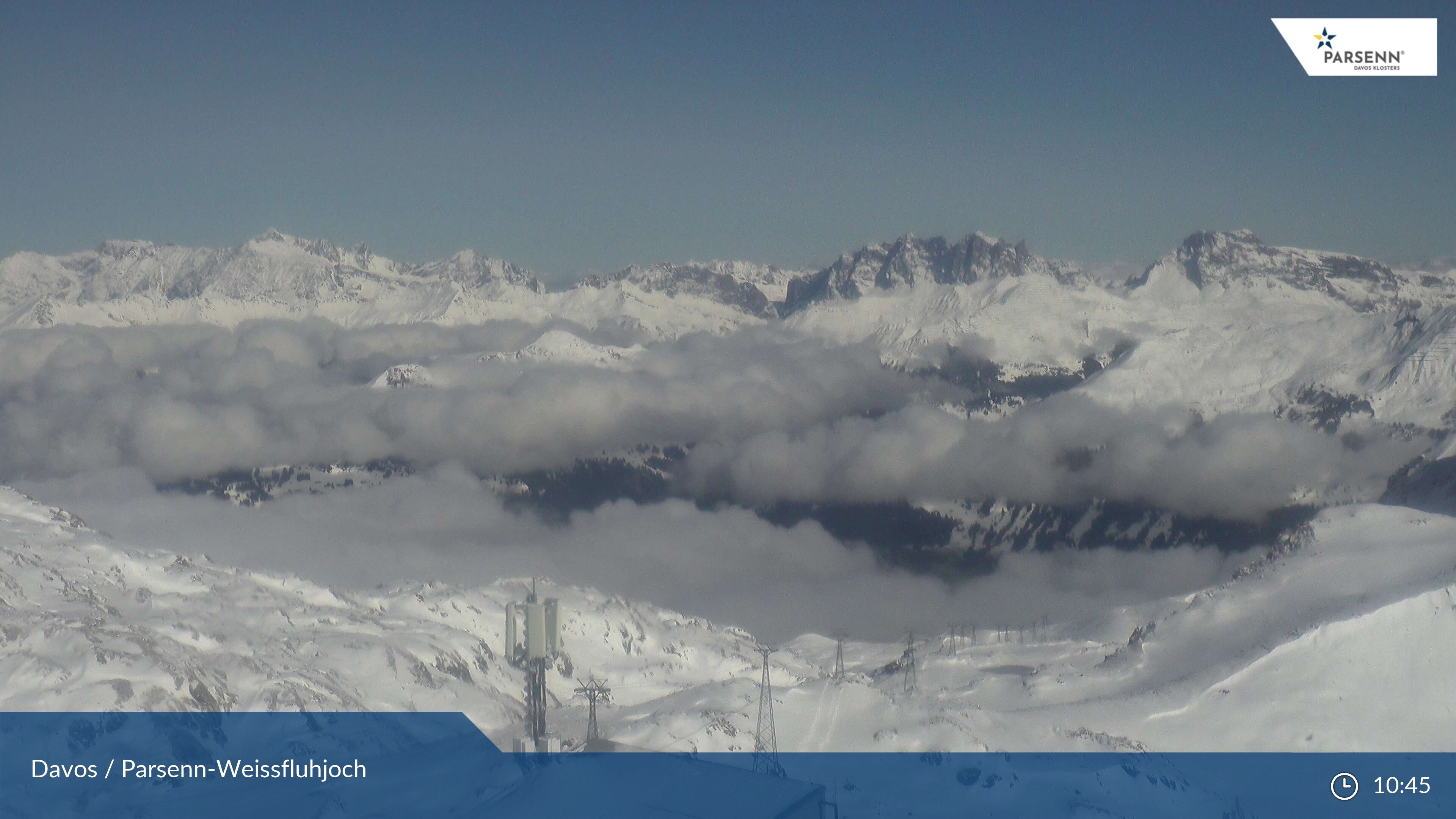 Davos: Dorf - Weissfluhjoch, Blick Schifer