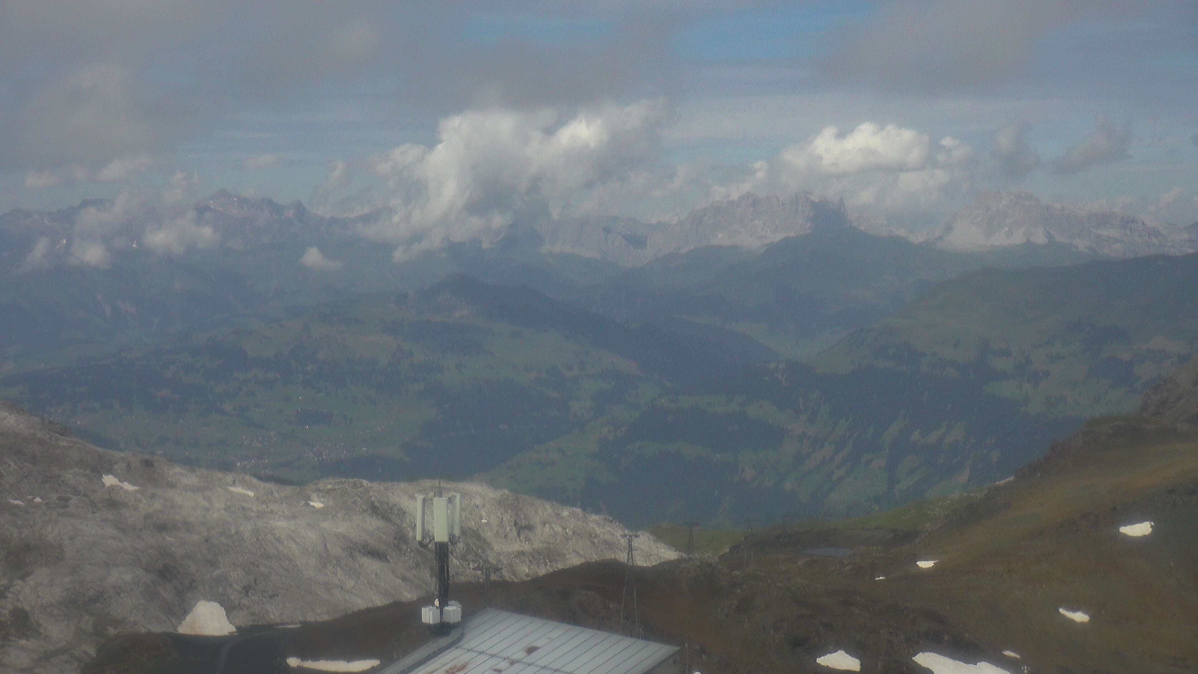 Davos: Dorf - Weissfluhjoch, Blick Schifer