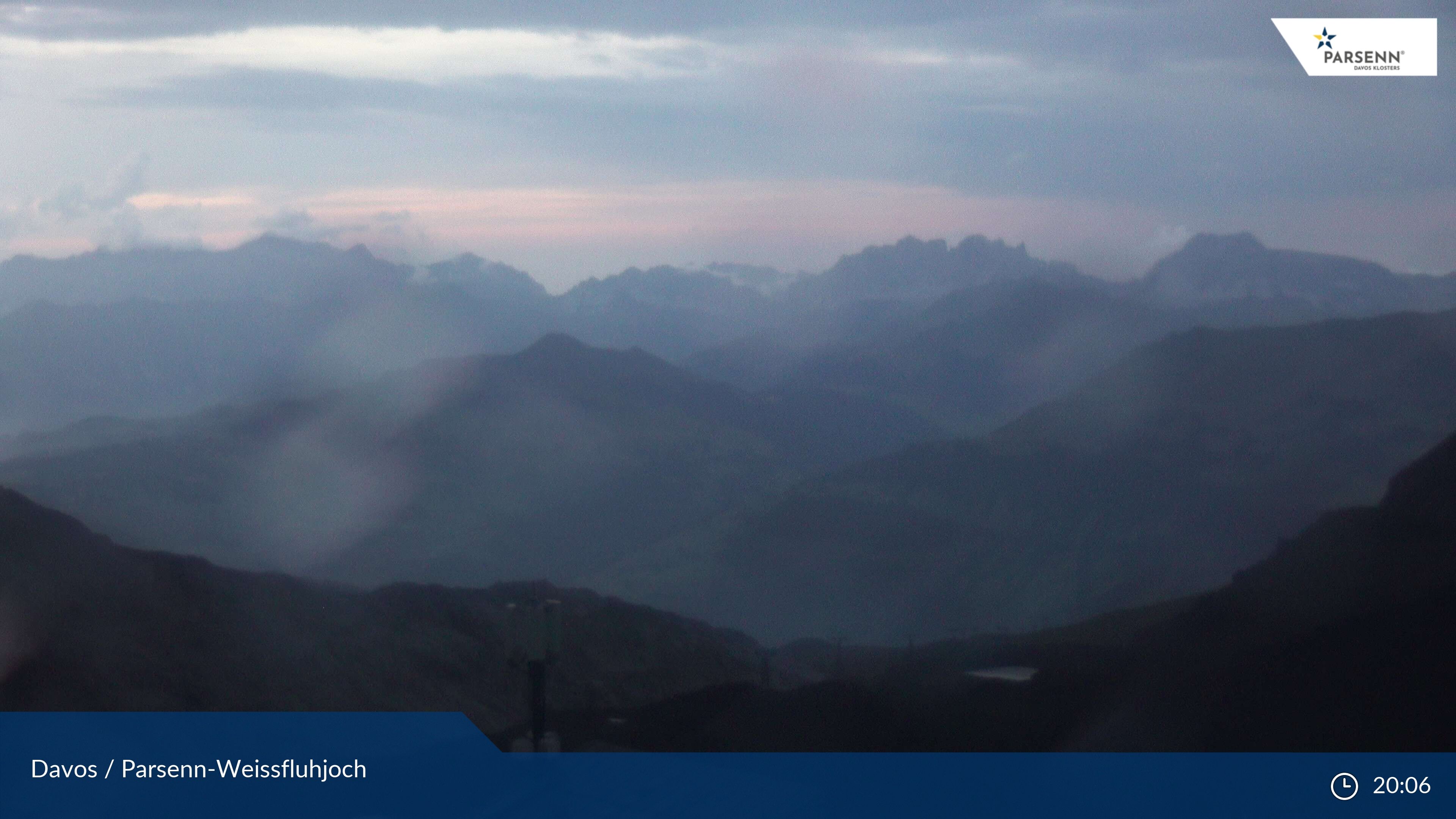 Davos: Dorf - Weissfluhjoch, Blick Schifer