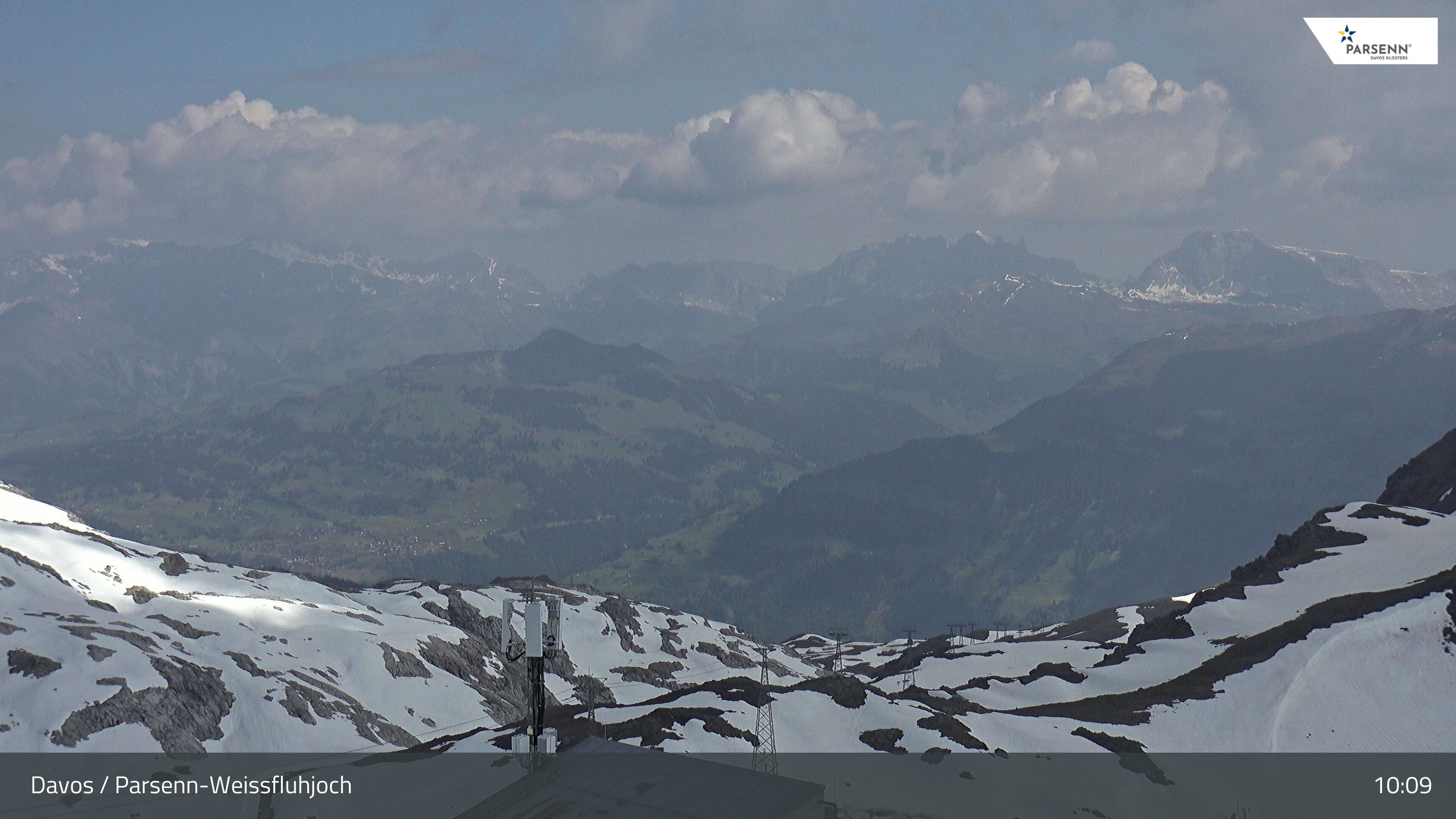 Davos: Dorf - Weissfluhjoch, Blick Schifer
