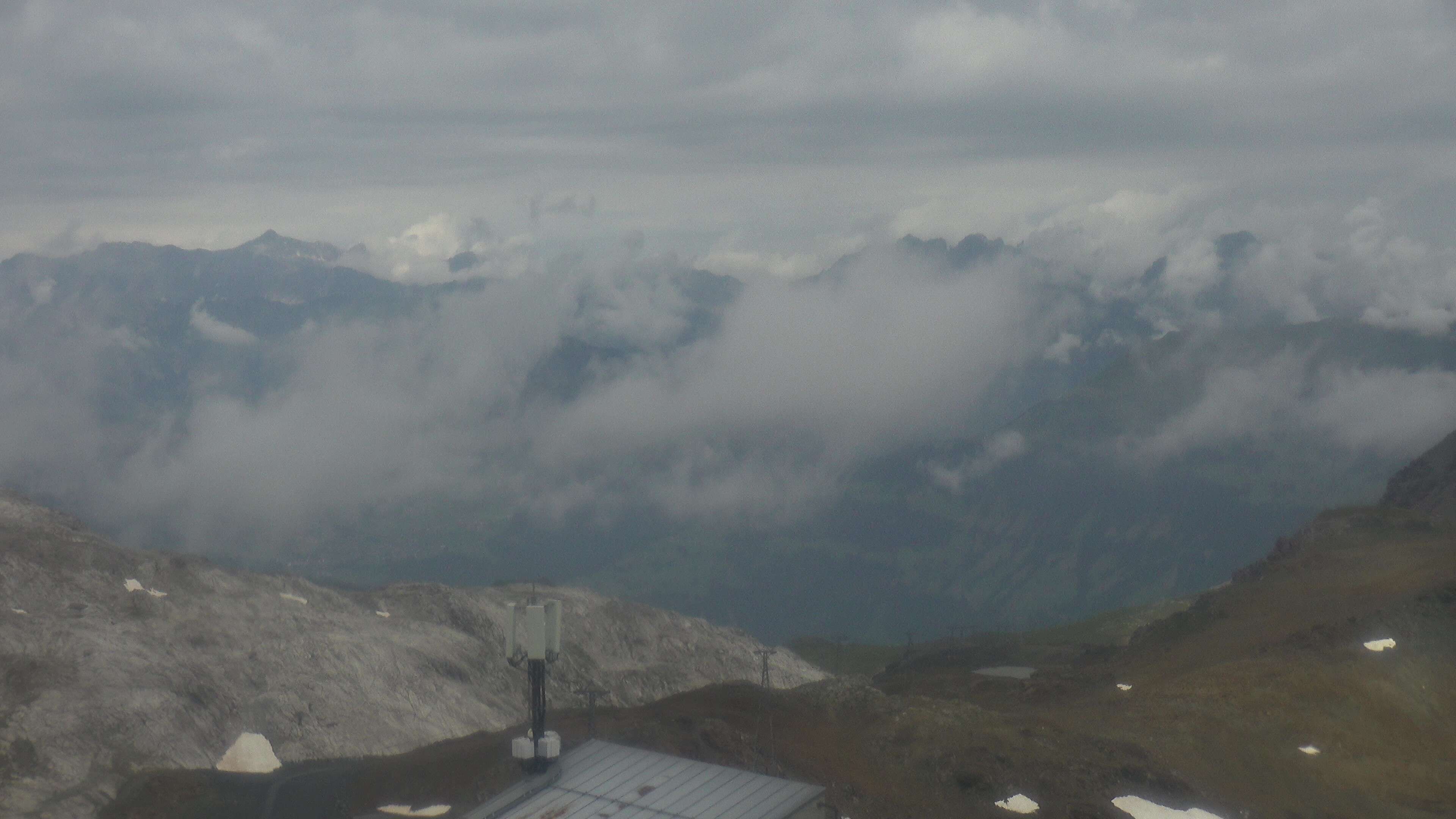 Davos: Dorf - Weissfluhjoch, Blick Schifer