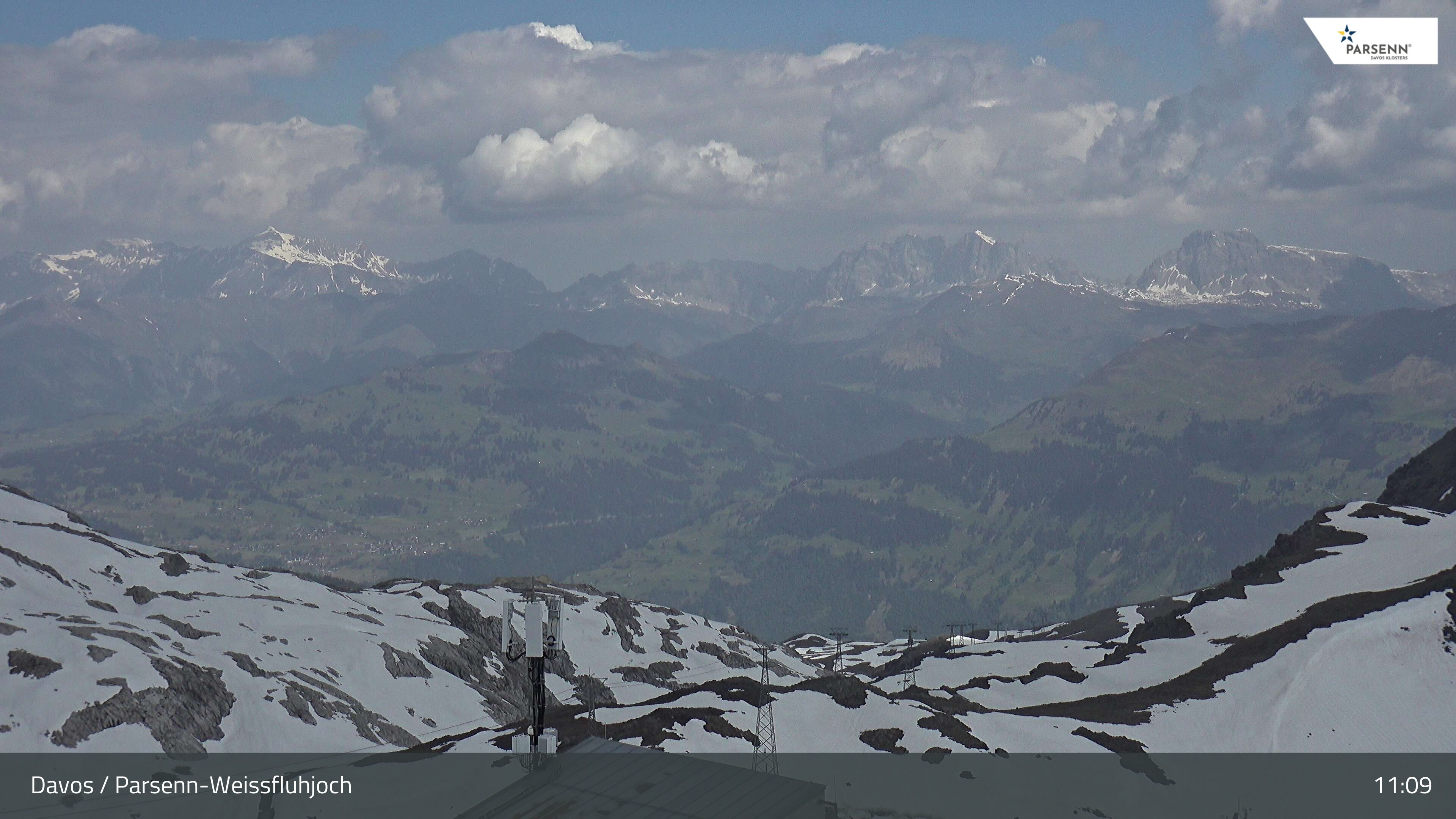 Davos: Dorf - Weissfluhjoch, Blick Schifer