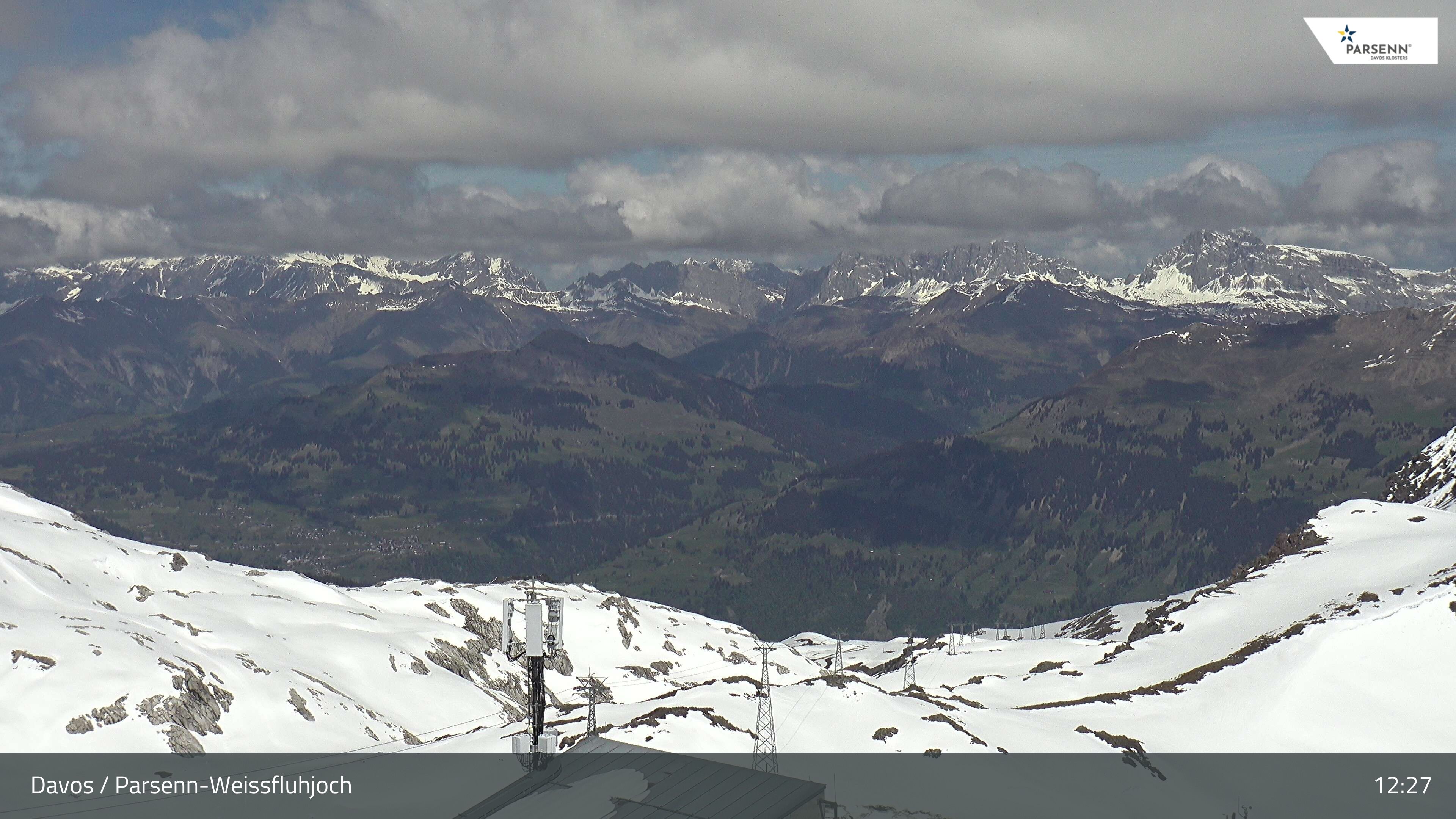 Davos: Dorf - Weissfluhjoch, Blick Schifer