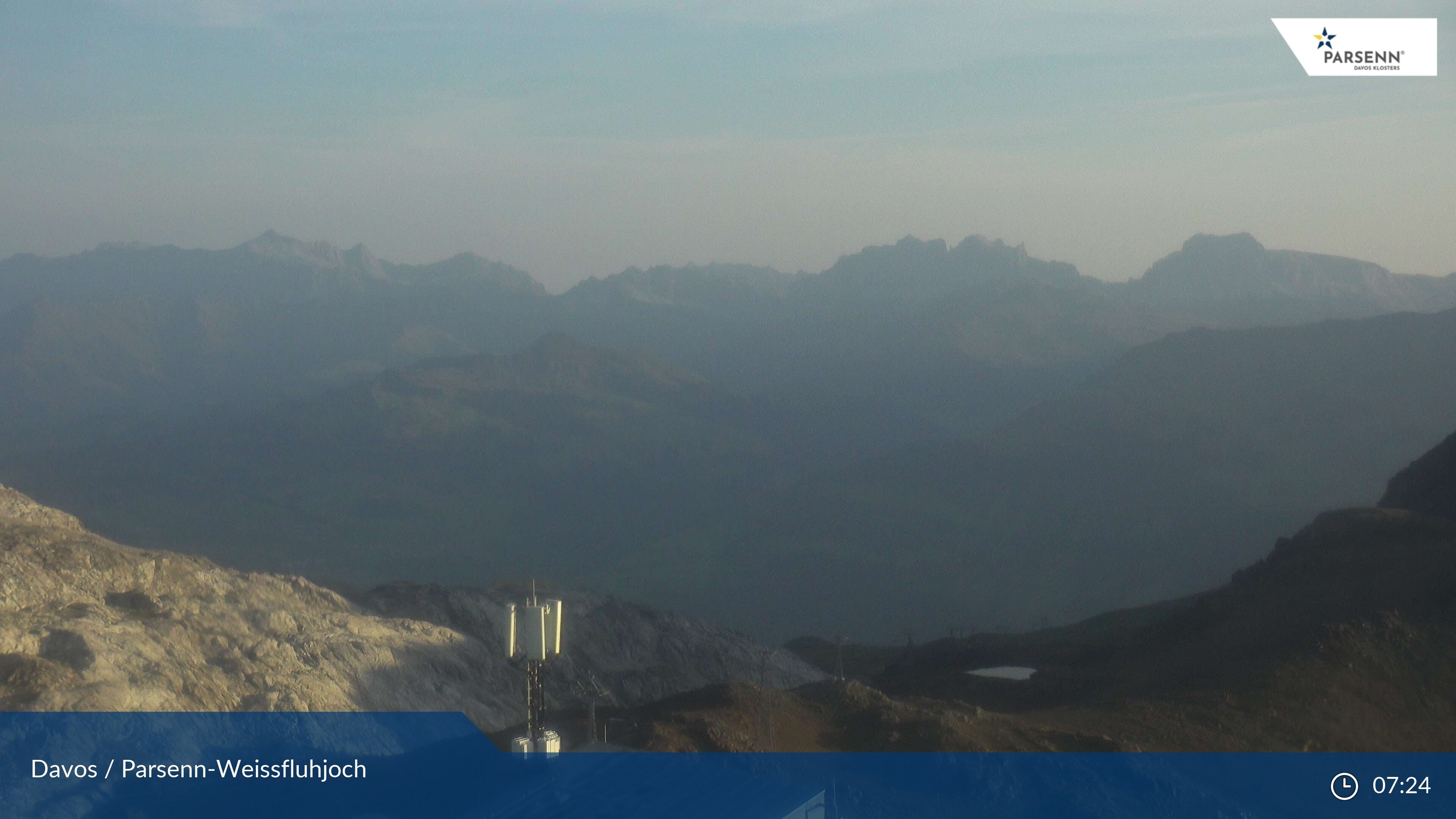 Davos: Dorf - Weissfluhjoch, Blick Schifer