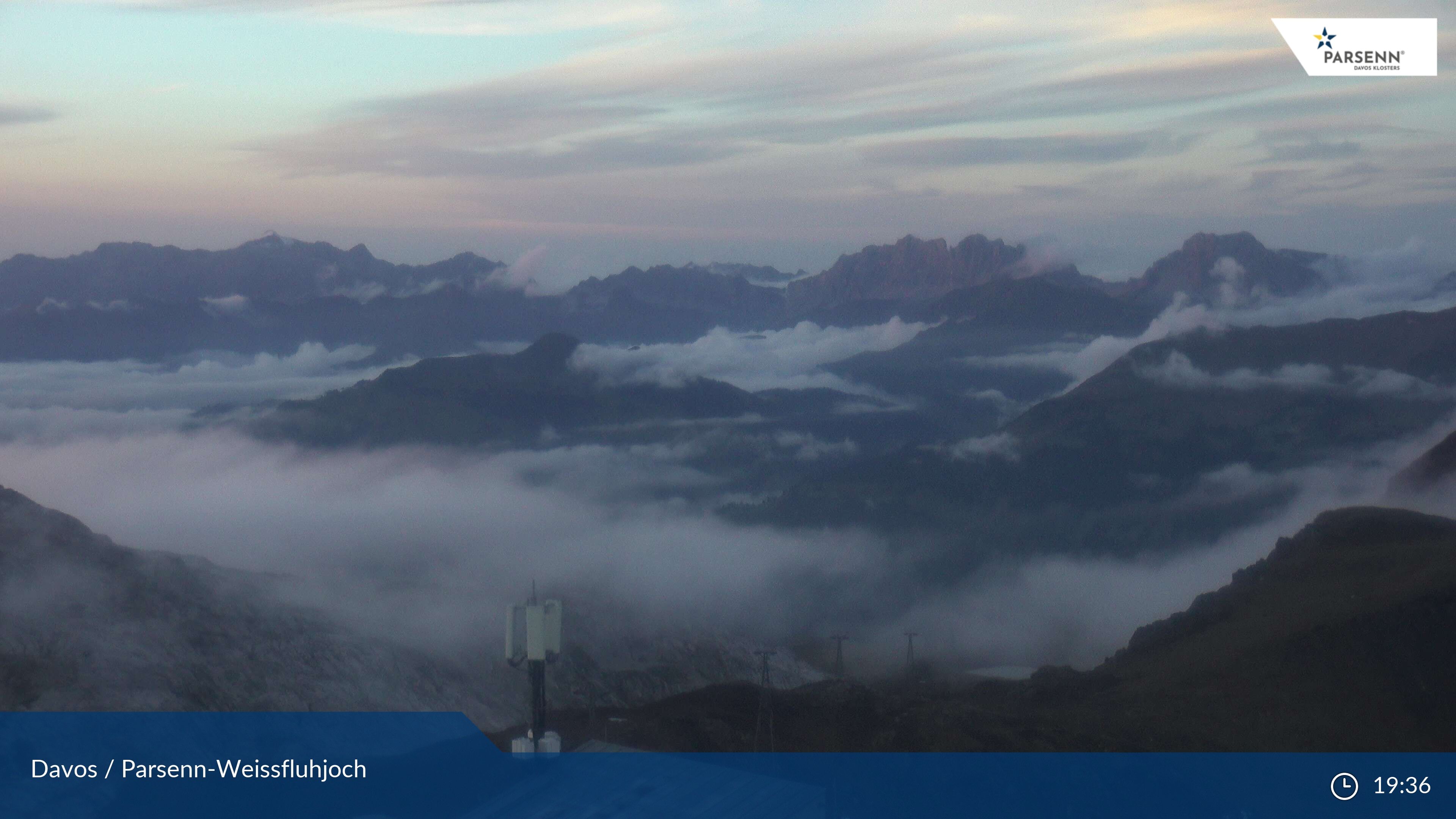 Davos: Dorf - Weissfluhjoch, Blick Schifer