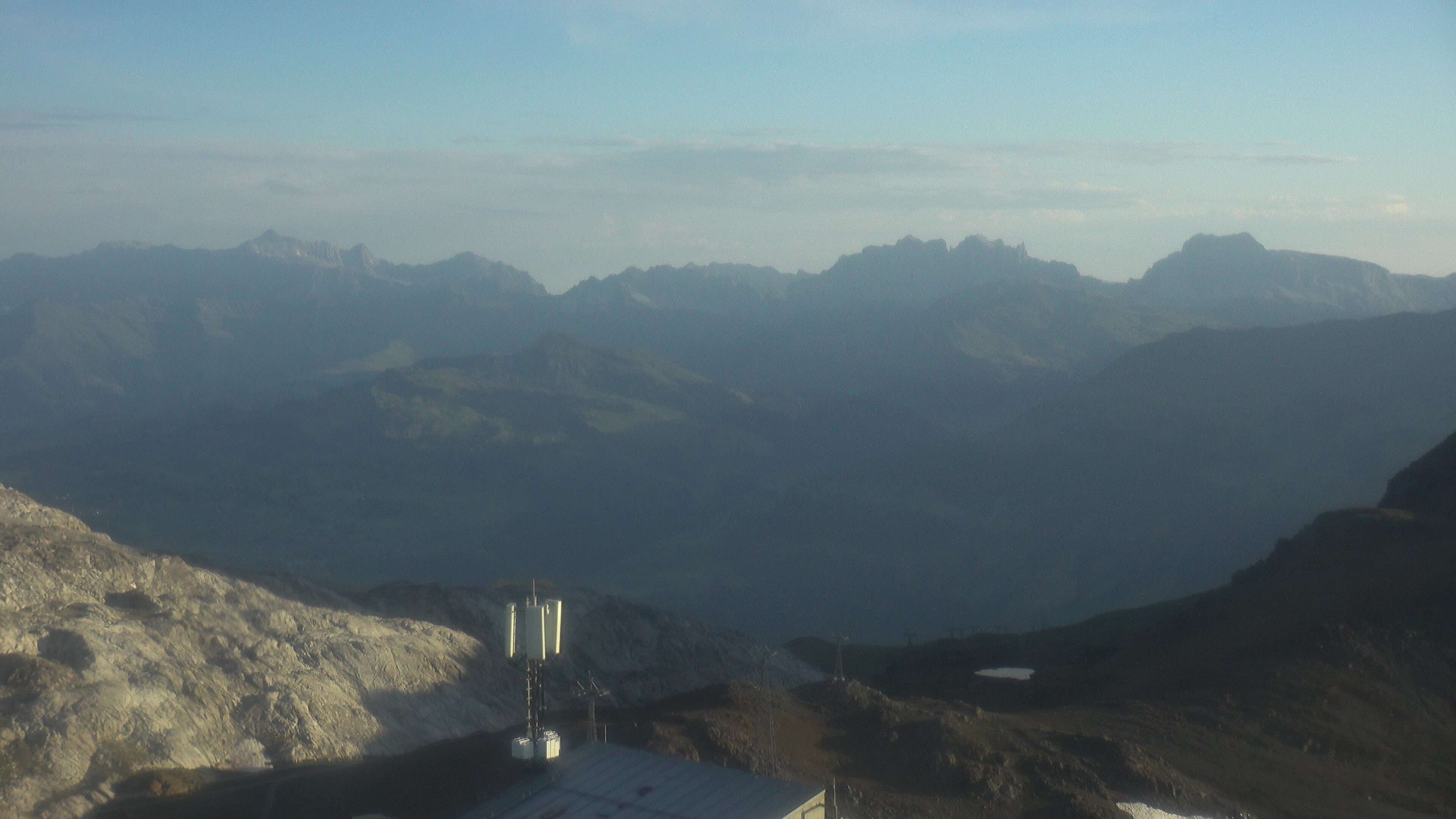 Davos: Dorf - Weissfluhjoch, Blick Schifer