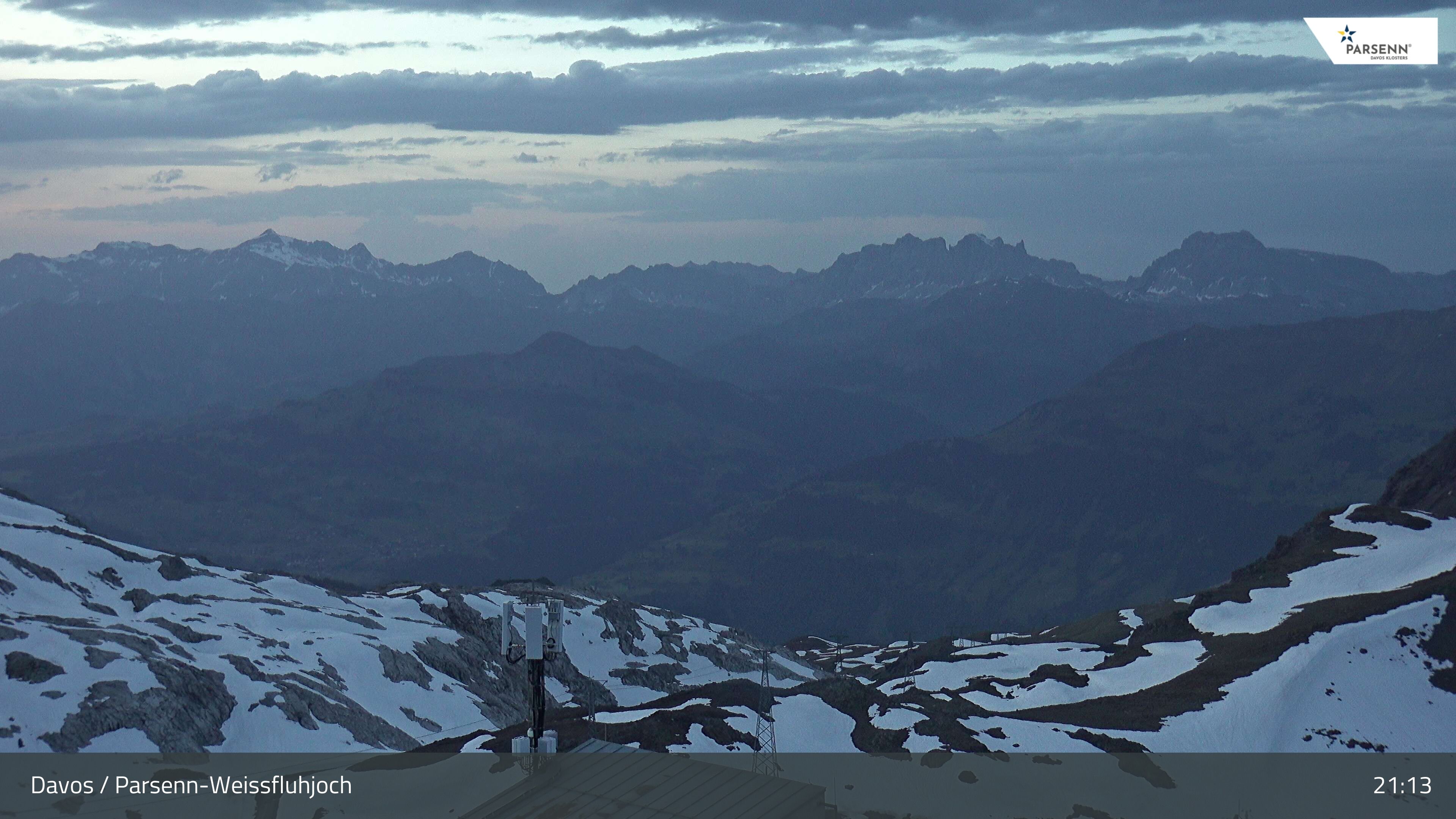 Davos: Dorf - Weissfluhjoch, Blick Schifer