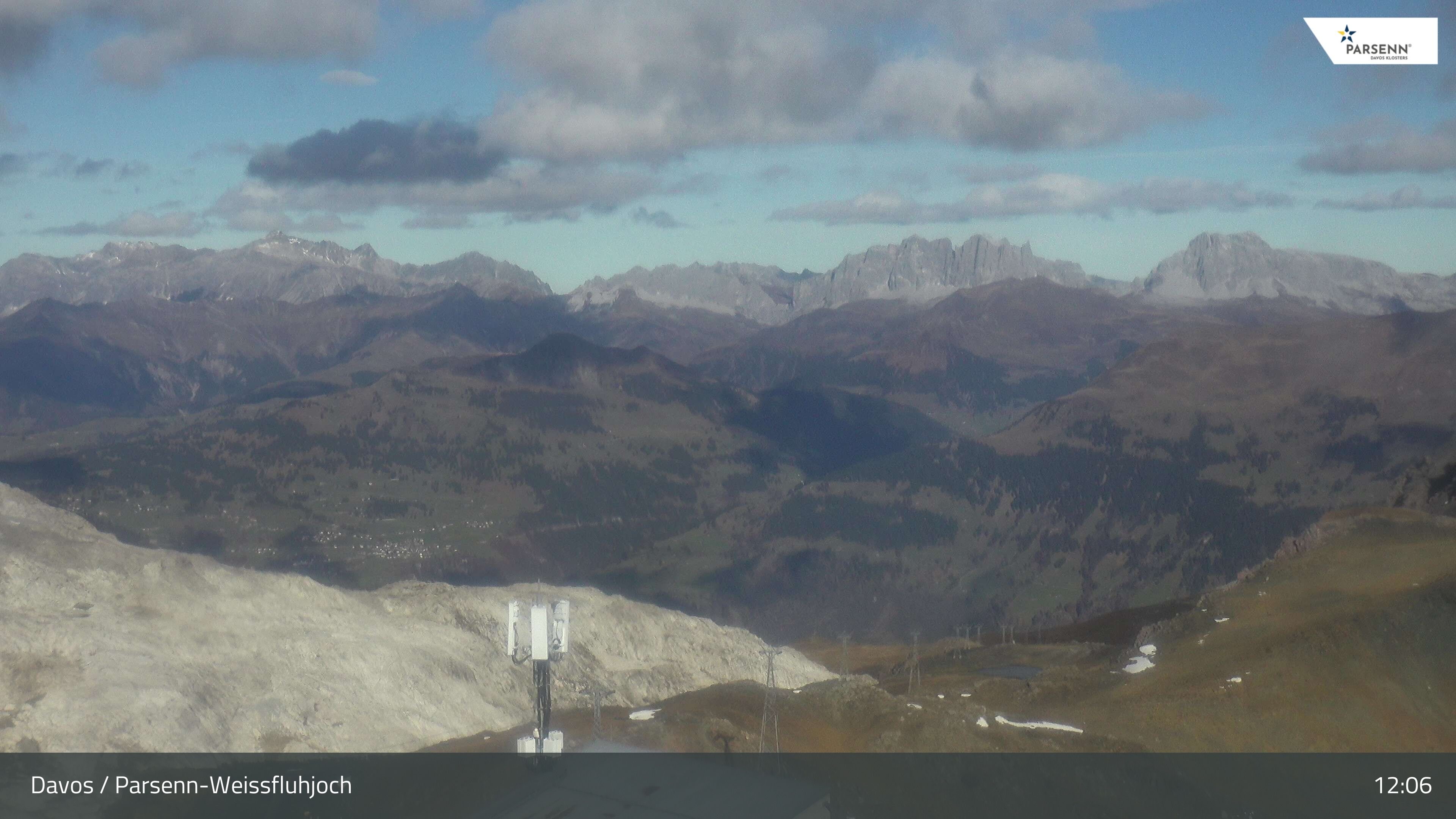 Davos: Dorf - Weissfluhjoch, Blick Schifer