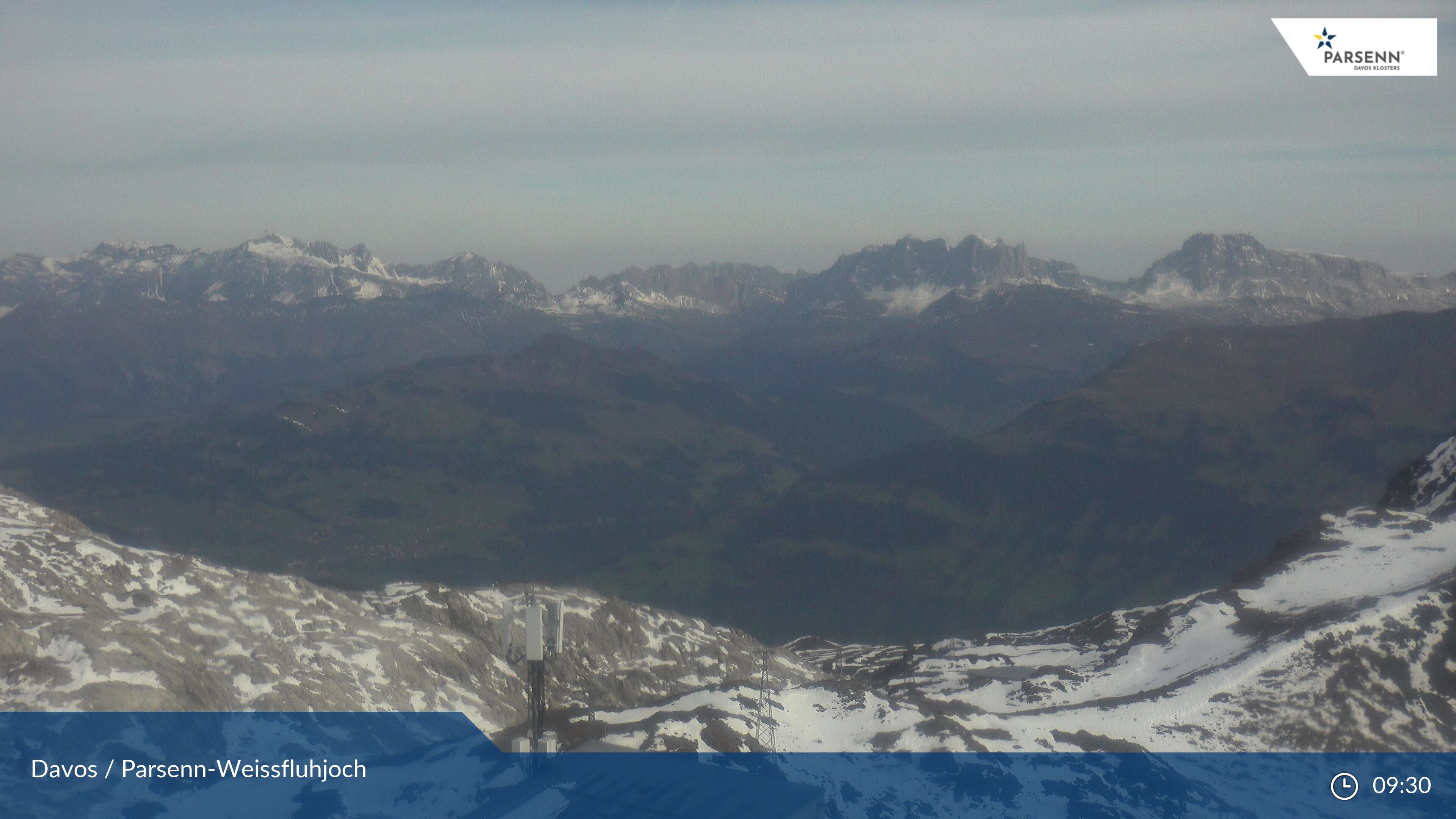 Davos: Dorf - Weissfluhjoch, Blick Schifer