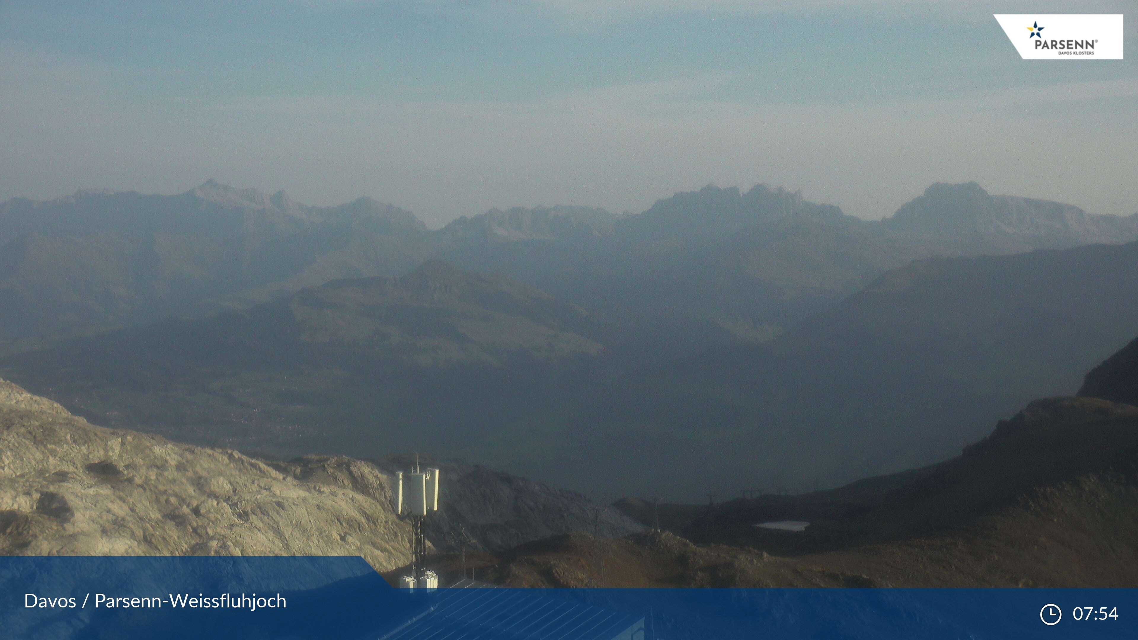 Davos: Dorf - Weissfluhjoch, Blick Schifer