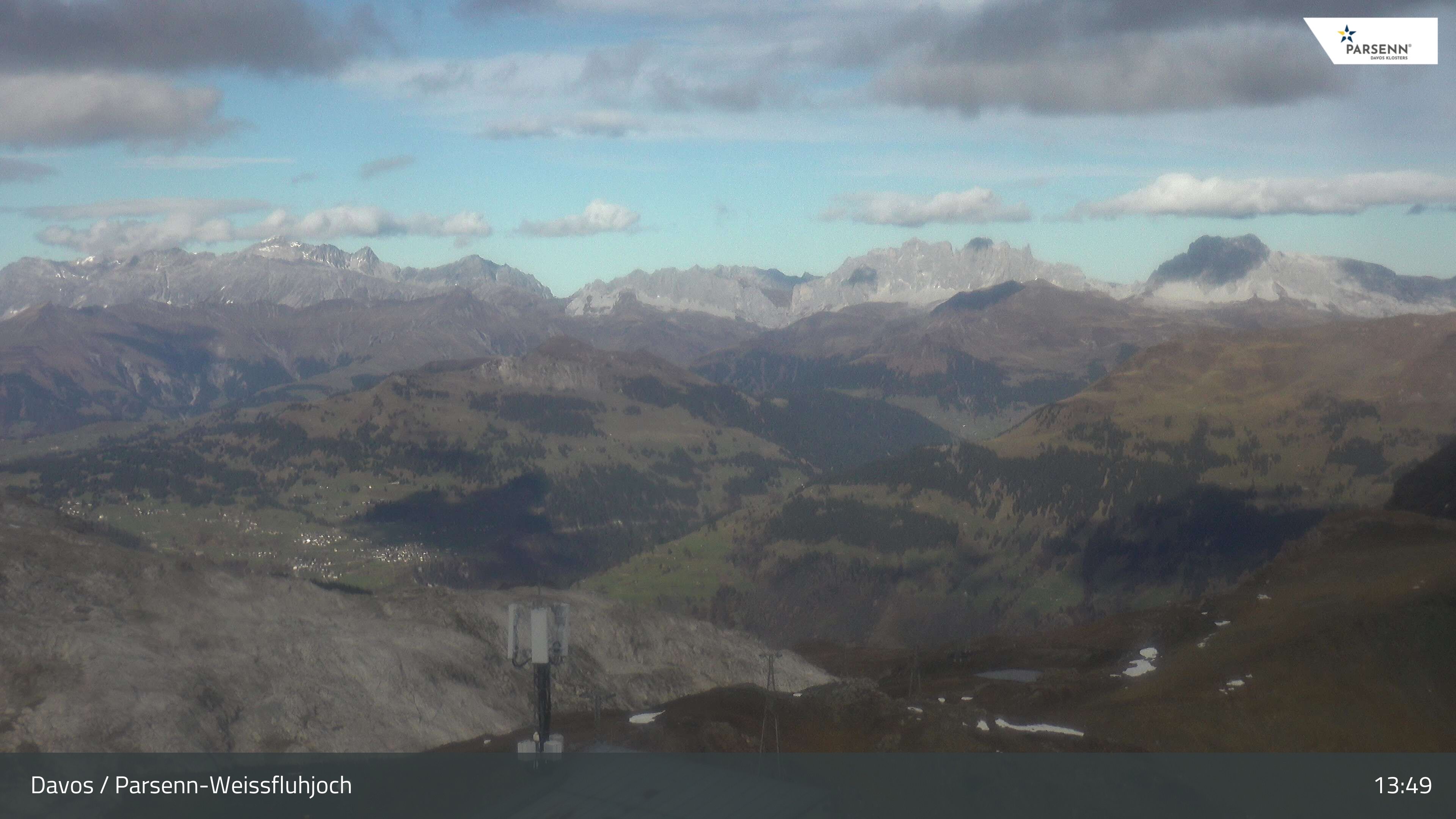 Davos: Dorf - Weissfluhjoch, Blick Schifer