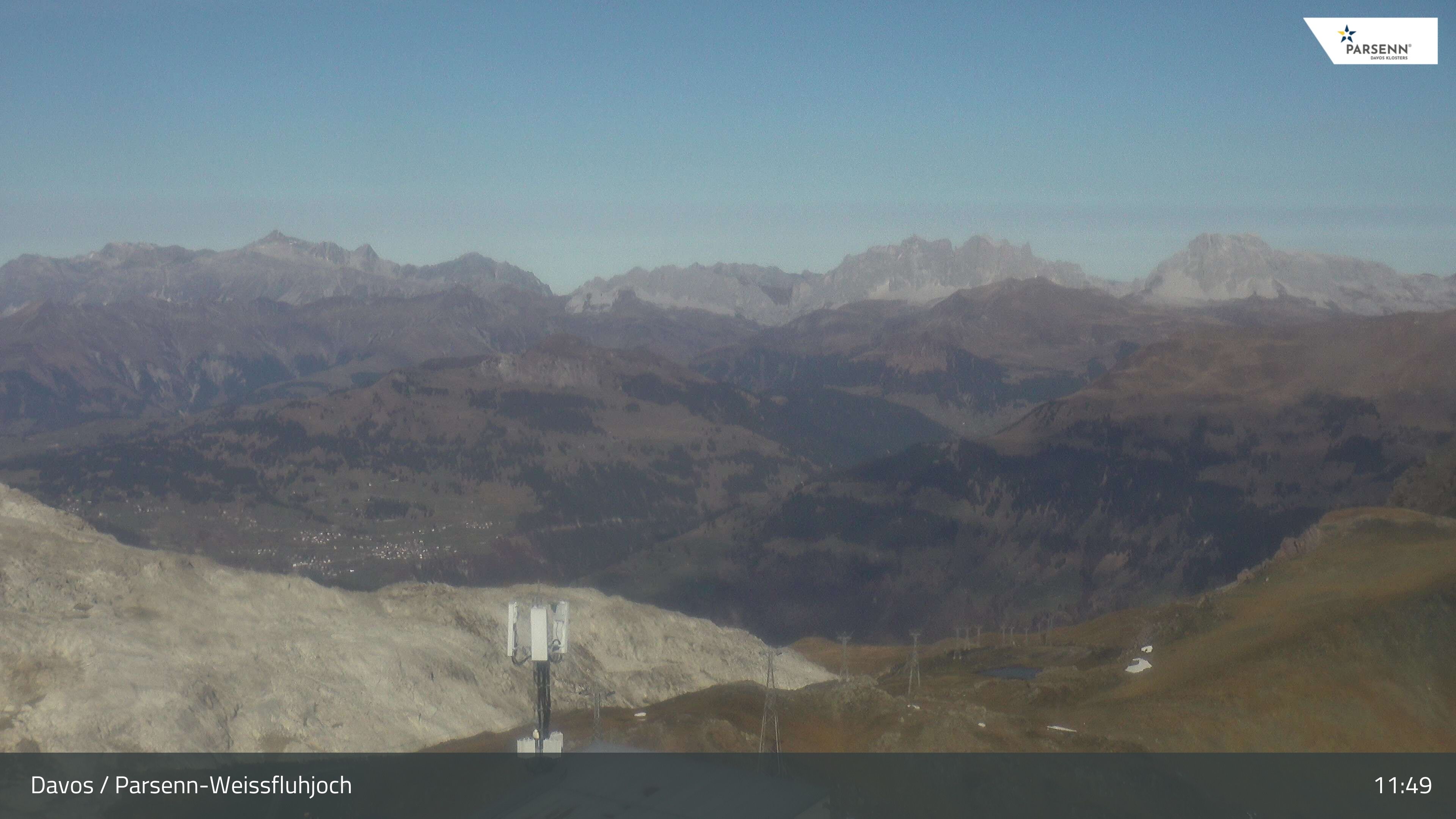 Davos: Dorf - Weissfluhjoch, Blick Schifer