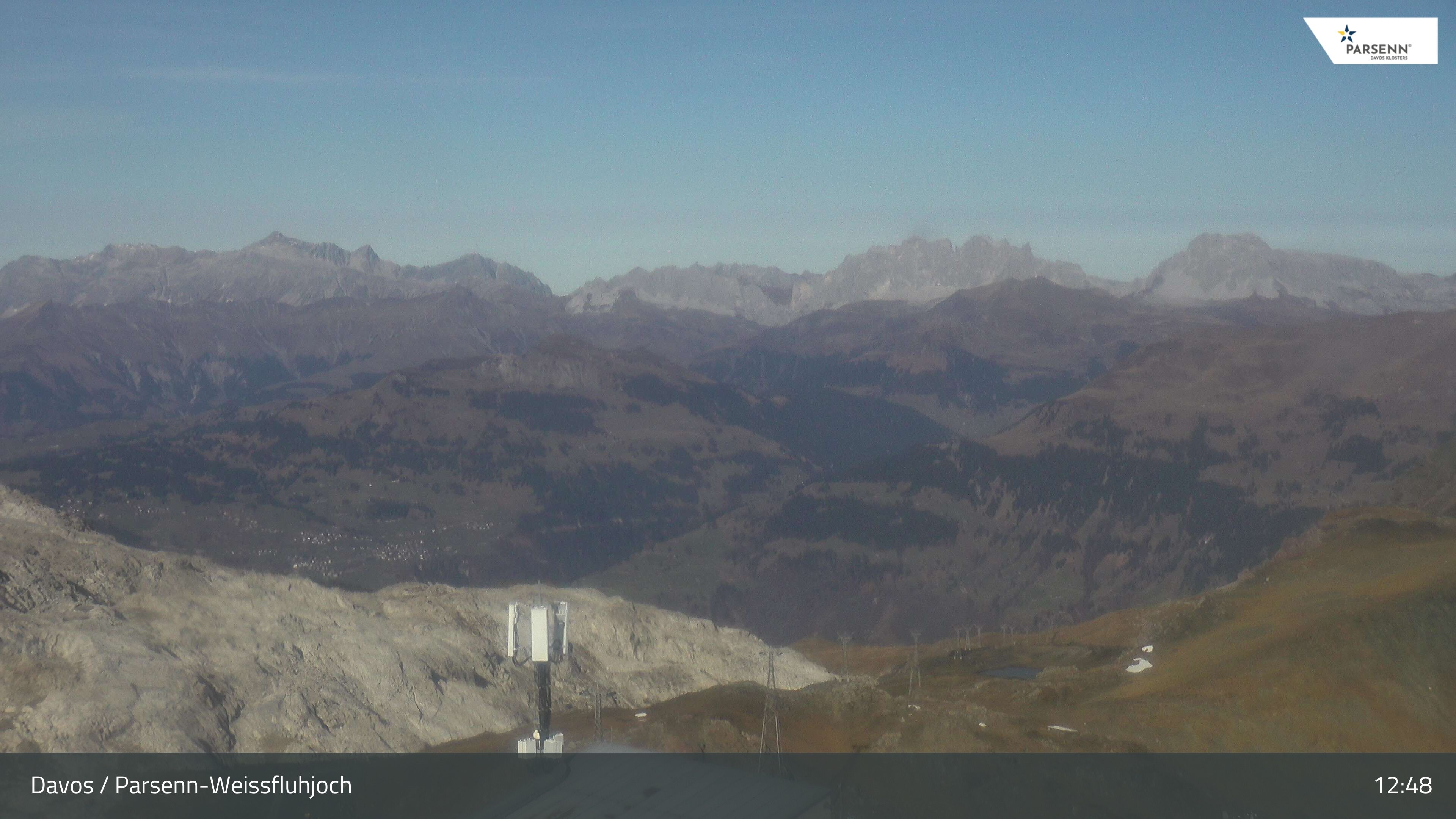 Davos: Dorf - Weissfluhjoch, Blick Schifer