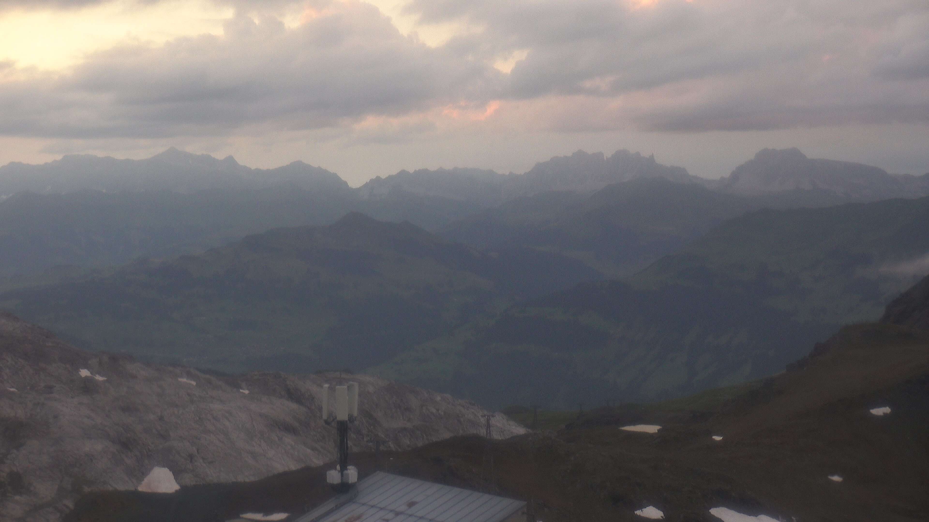 Davos: Dorf - Weissfluhjoch, Blick Schifer