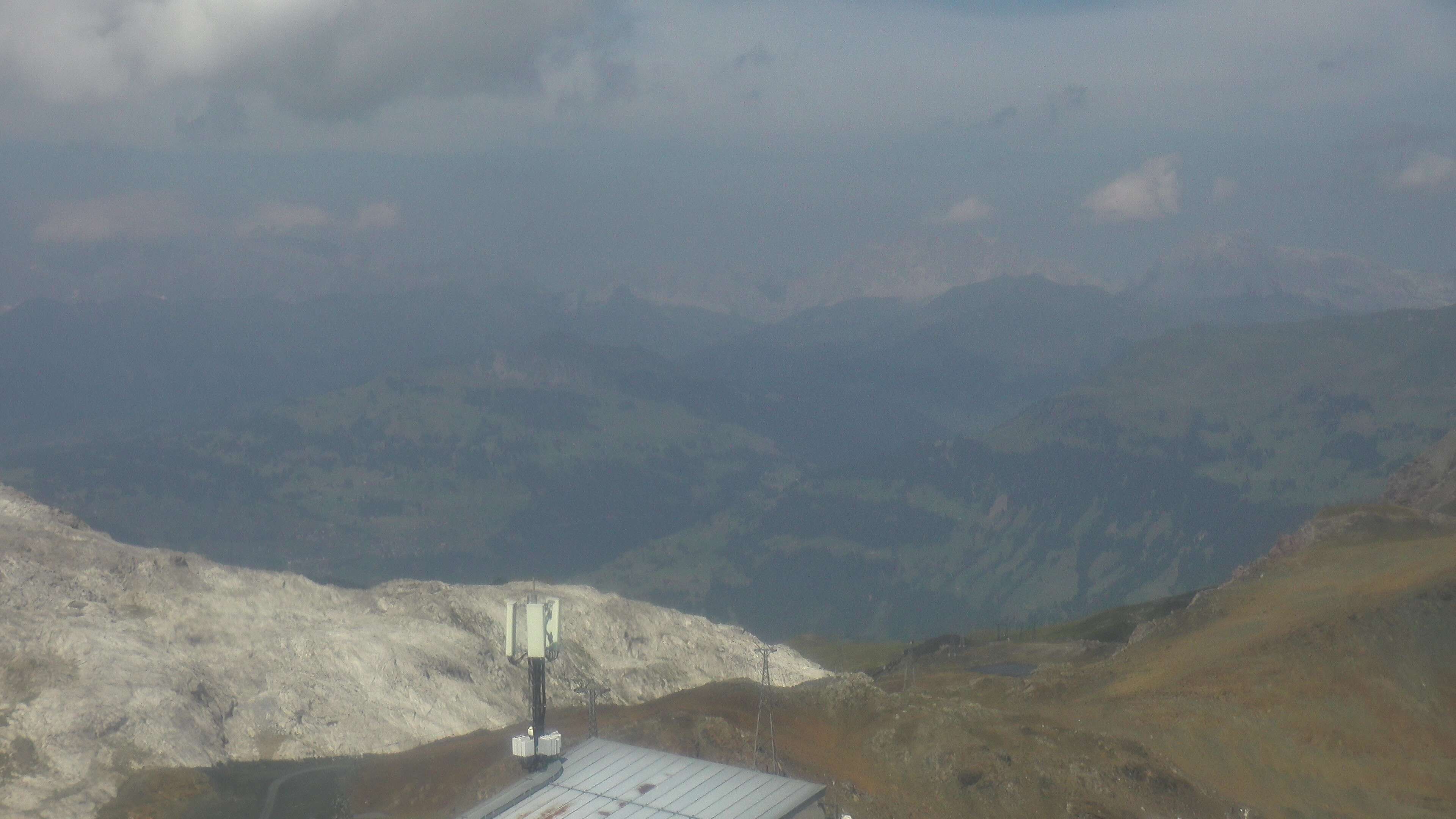 Davos: Dorf - Weissfluhjoch, Blick Schifer