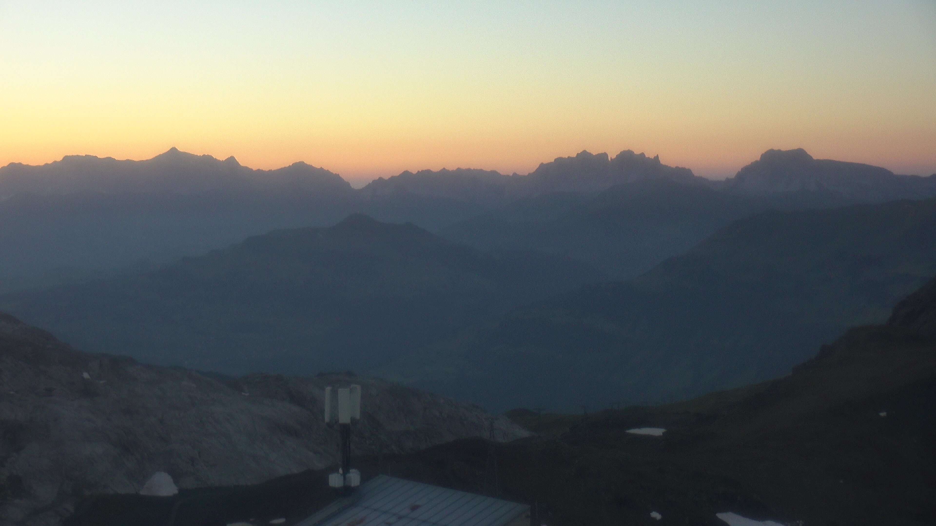 Davos: Dorf - Weissfluhjoch, Blick Schifer