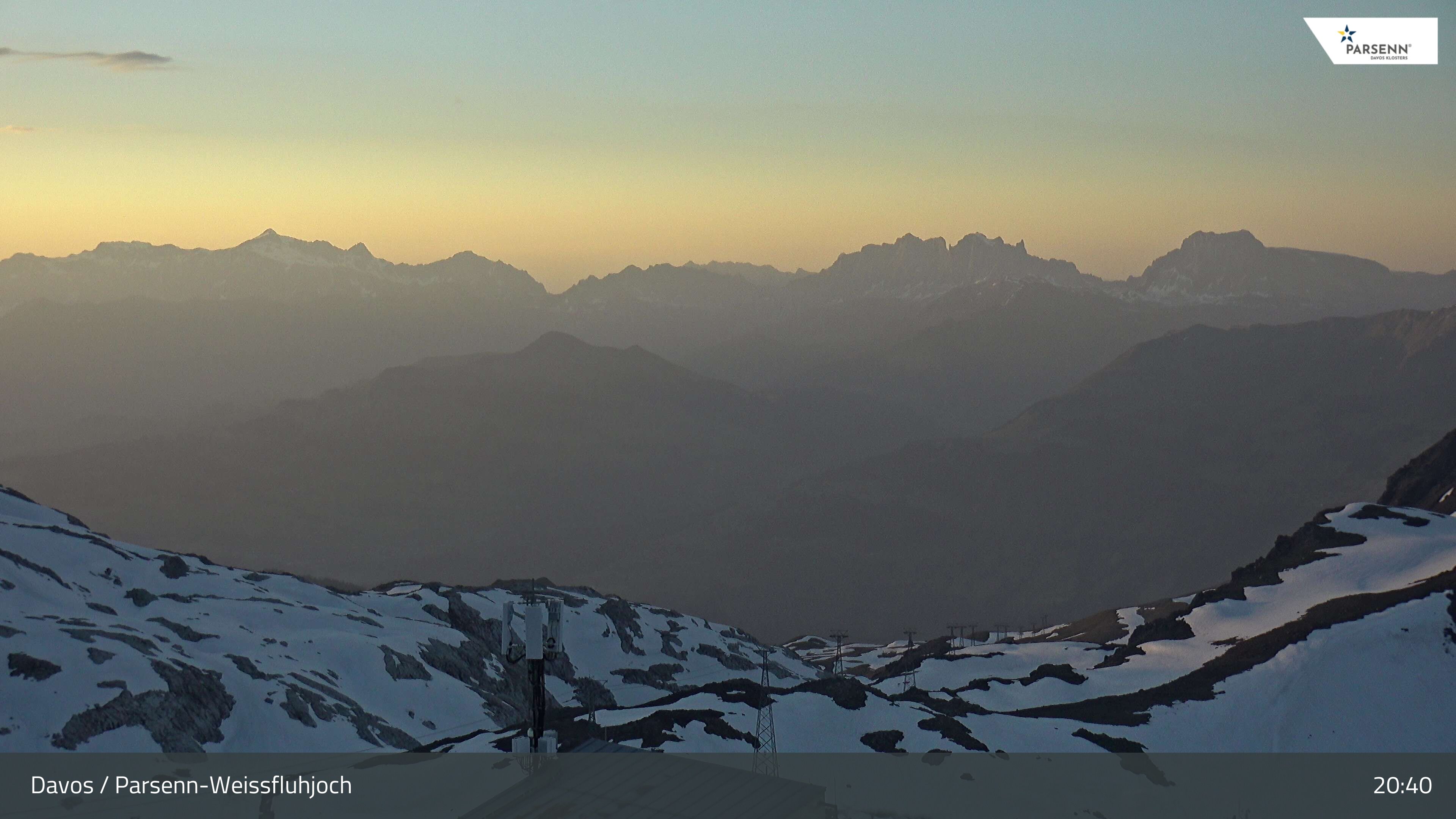 Davos: Dorf - Weissfluhjoch, Blick Schifer
