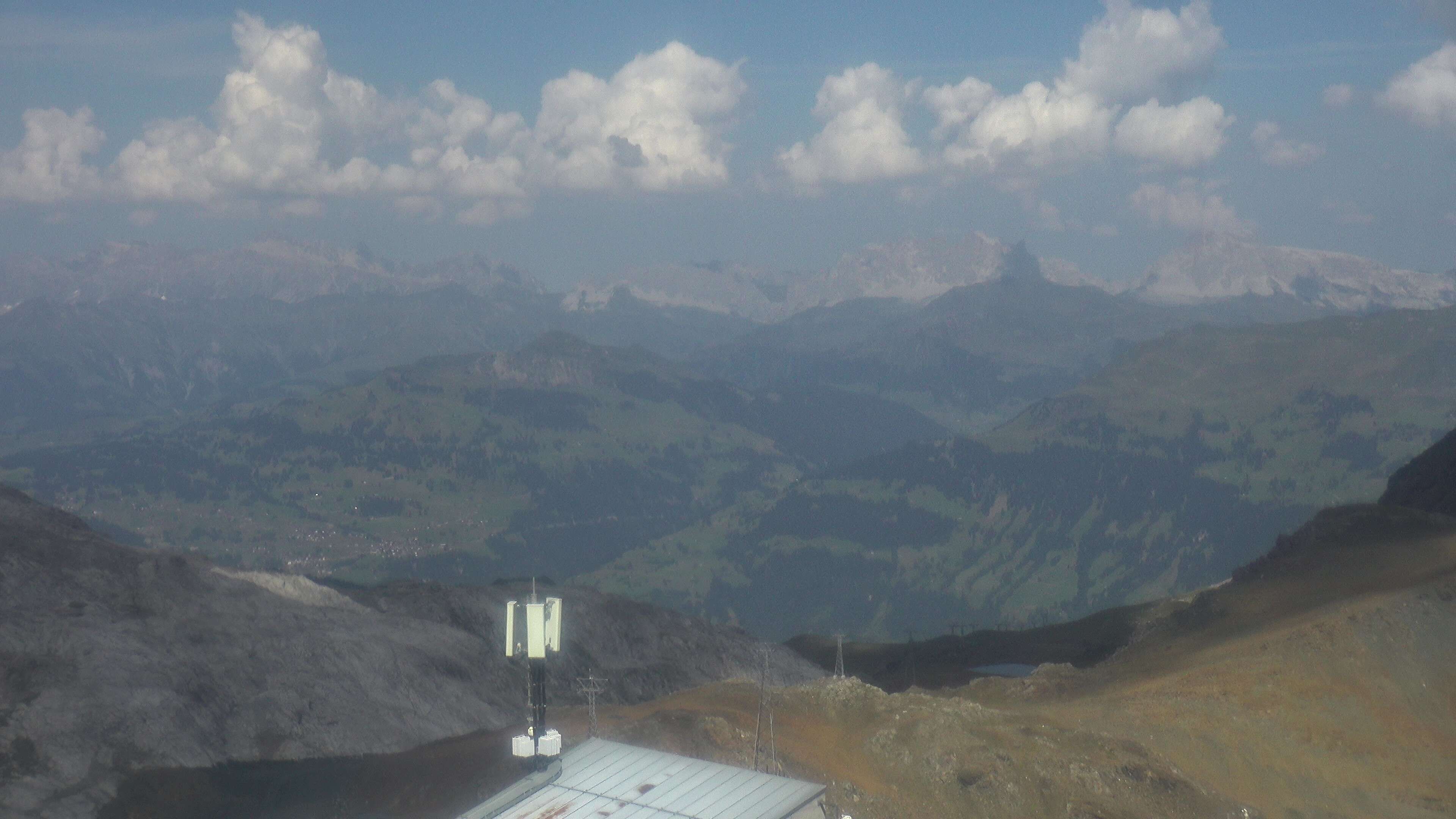 Davos: Dorf - Weissfluhjoch, Blick Schifer