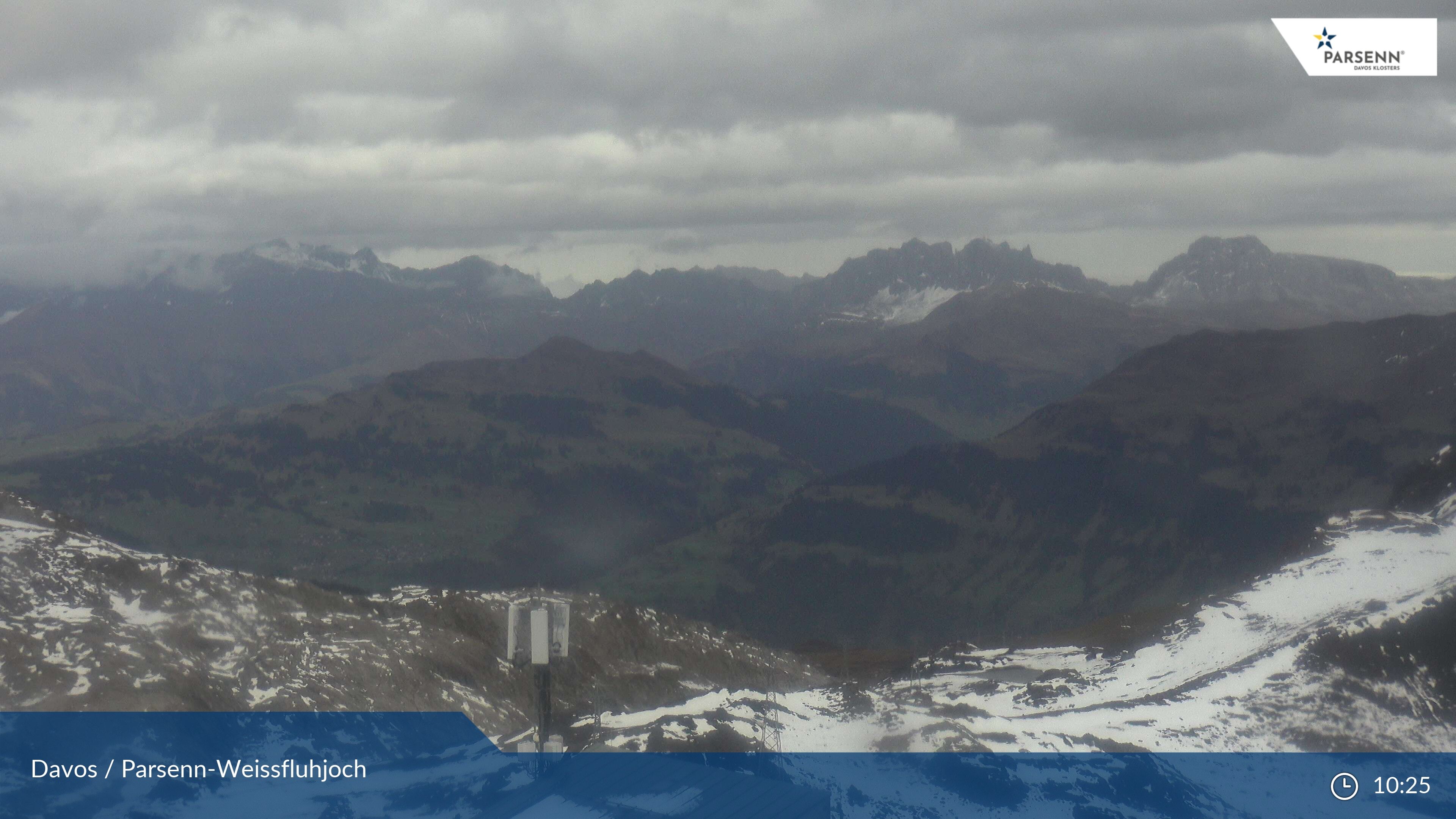 Davos: Dorf - Weissfluhjoch, Blick Schifer