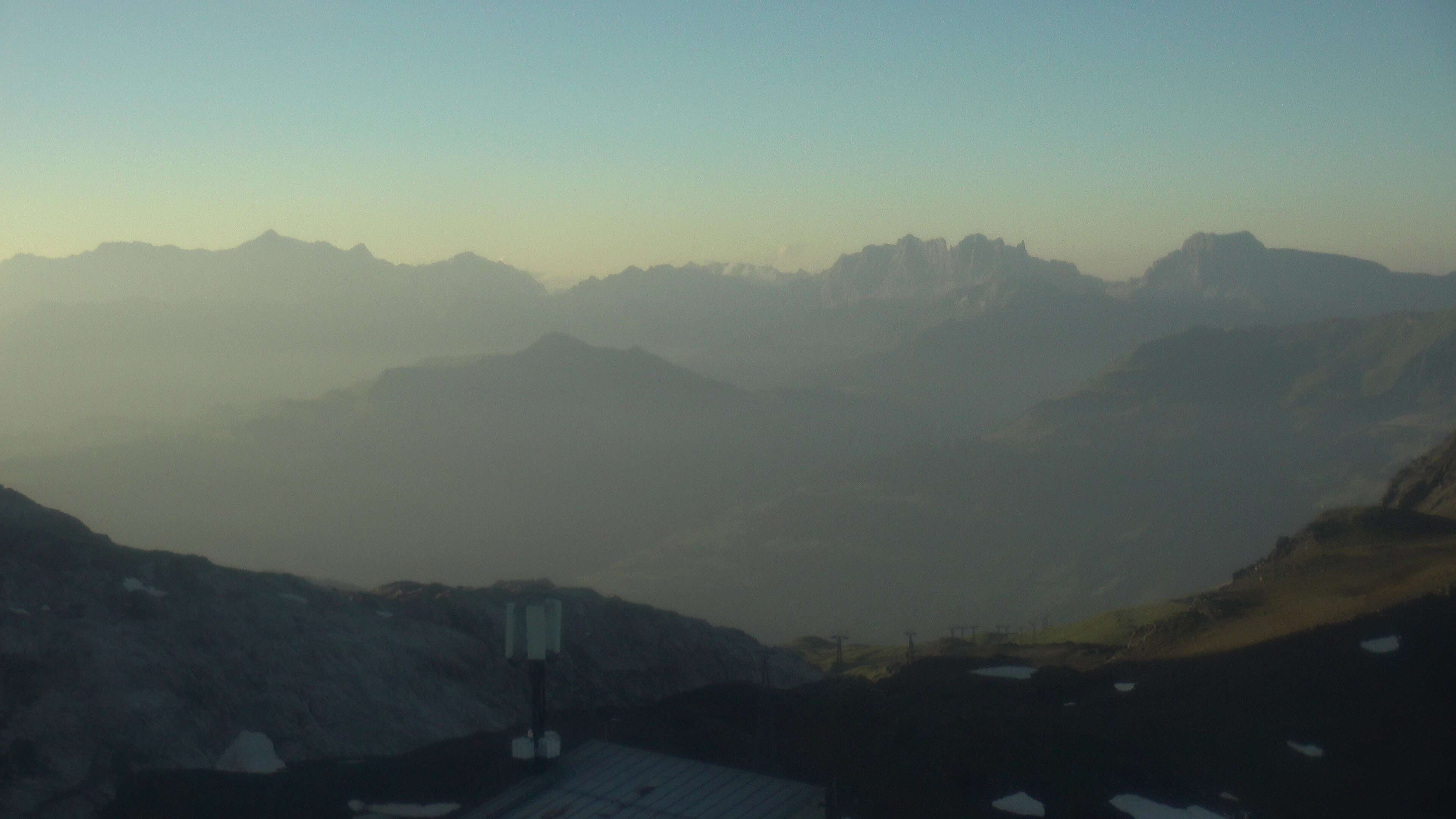 Davos: Dorf - Weissfluhjoch, Blick Schifer