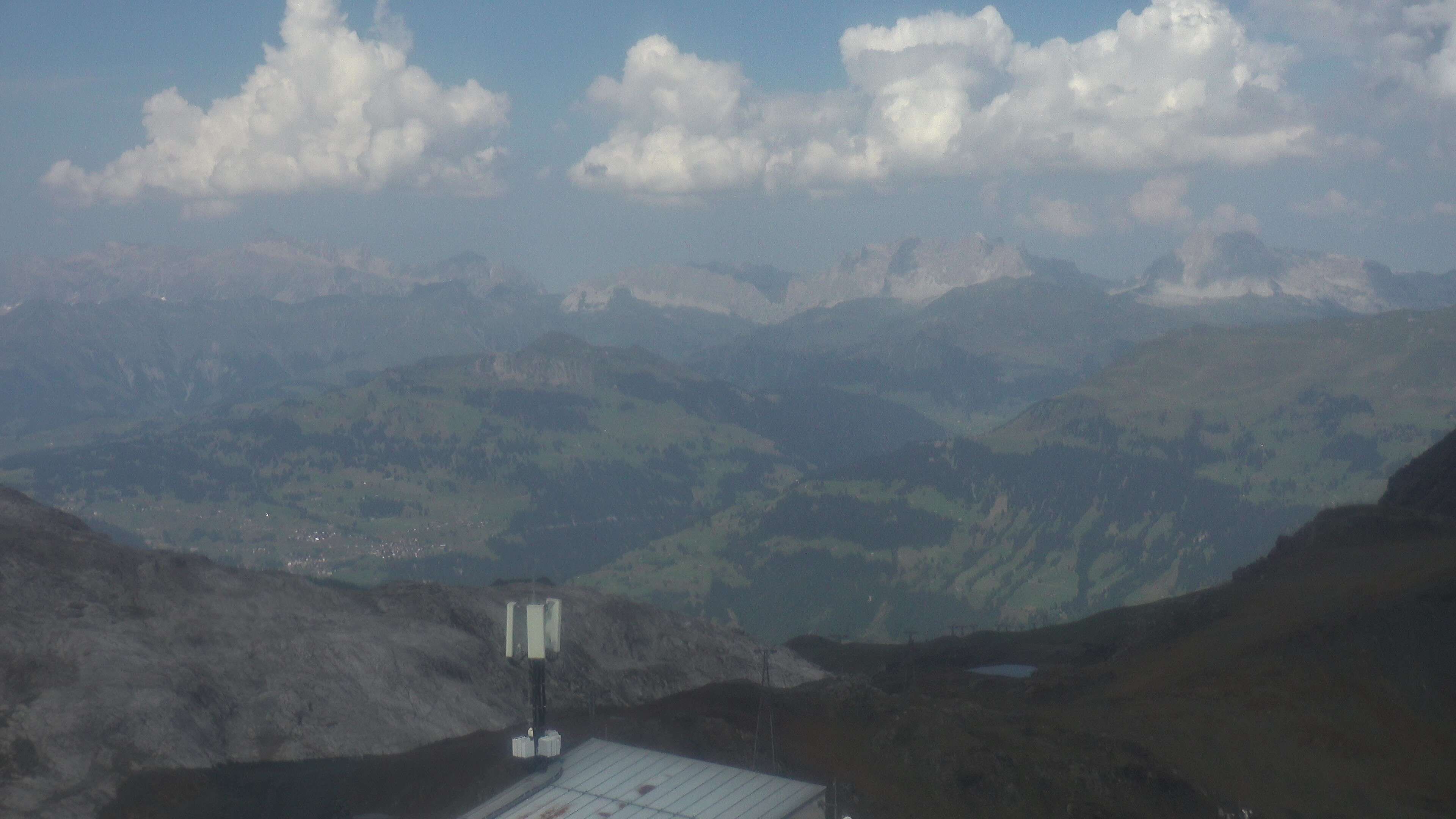 Davos: Dorf - Weissfluhjoch, Blick Schifer