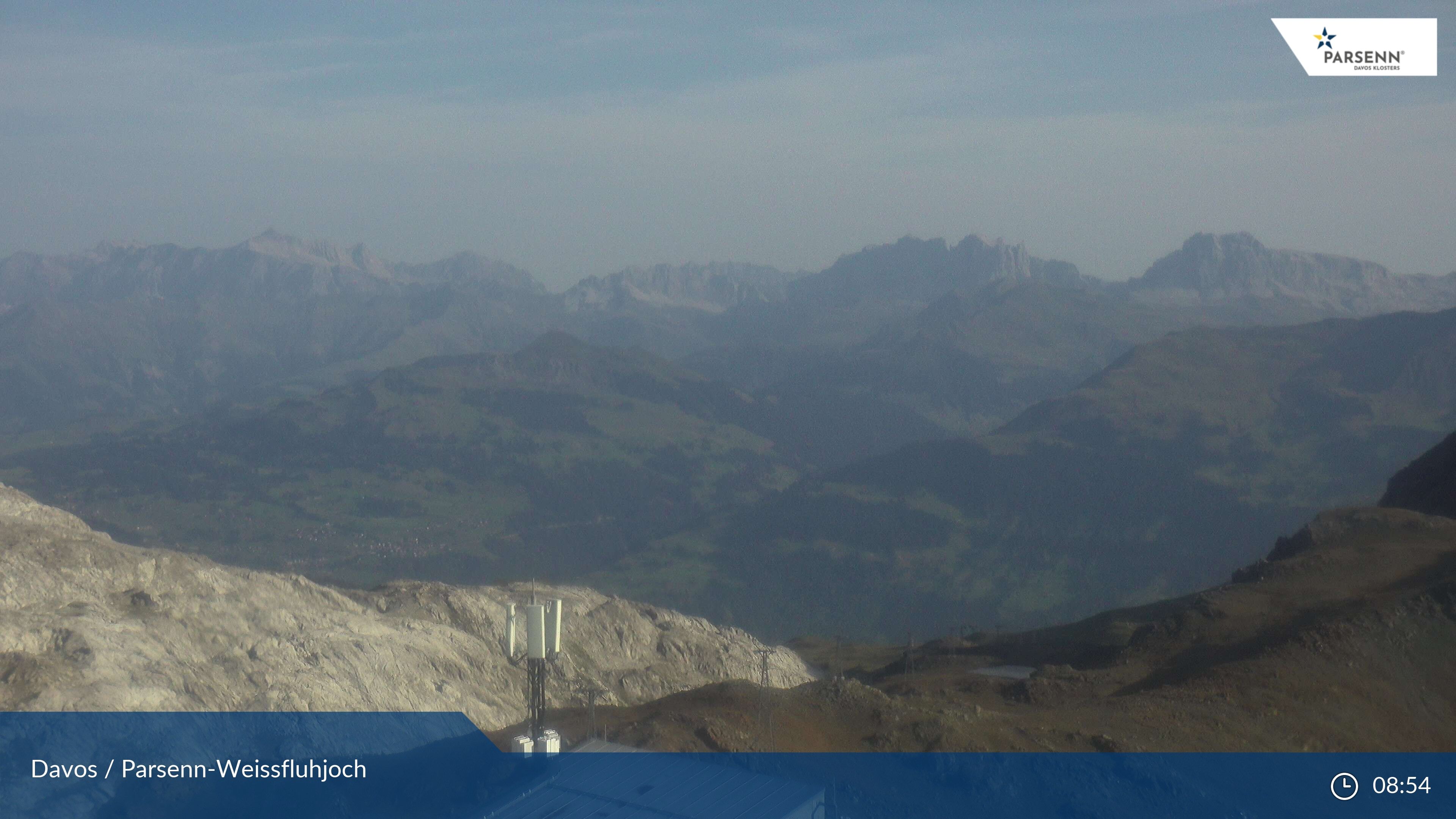 Davos: Dorf - Weissfluhjoch, Blick Schifer