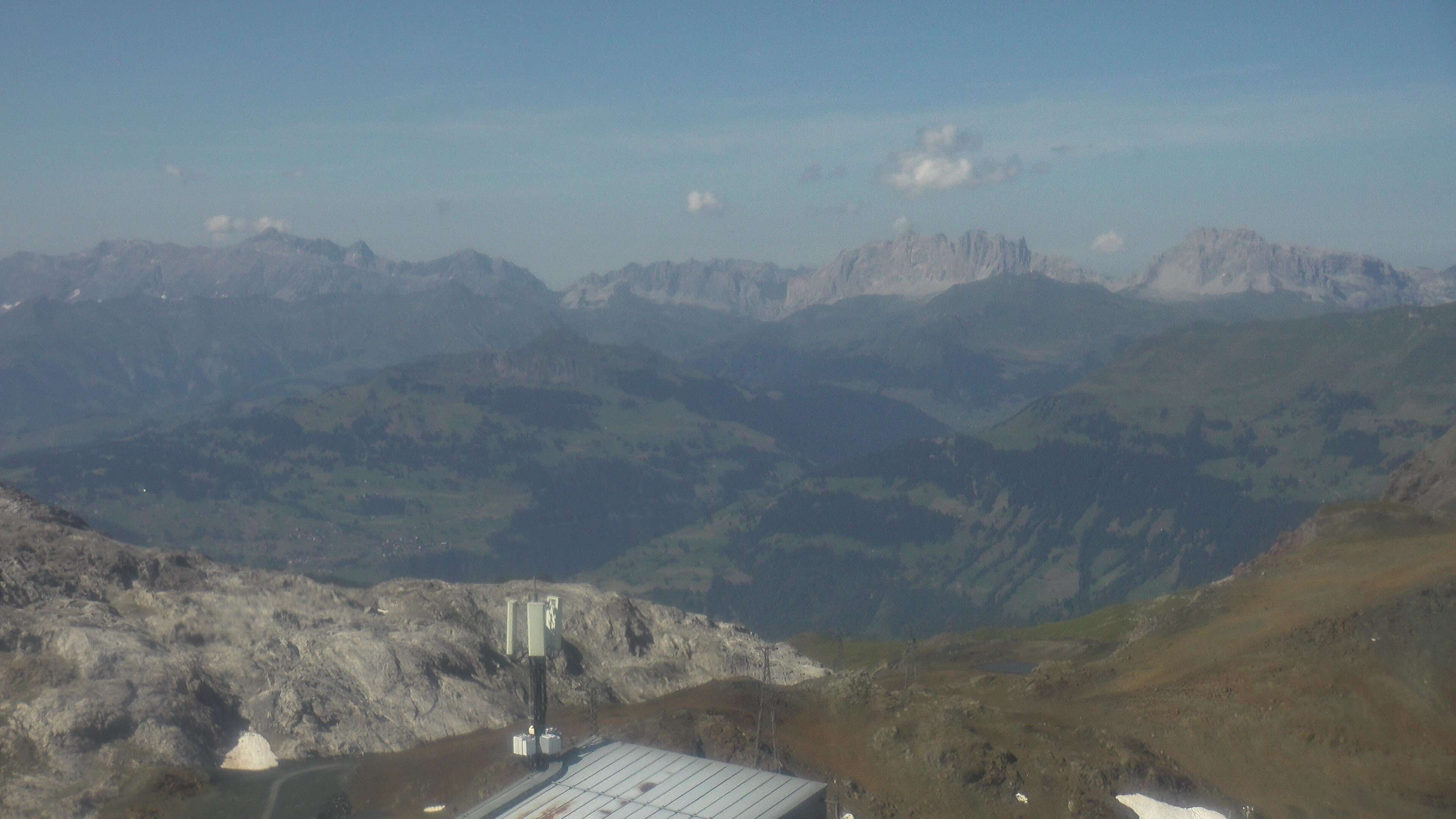 Davos: Dorf - Weissfluhjoch, Blick Schifer