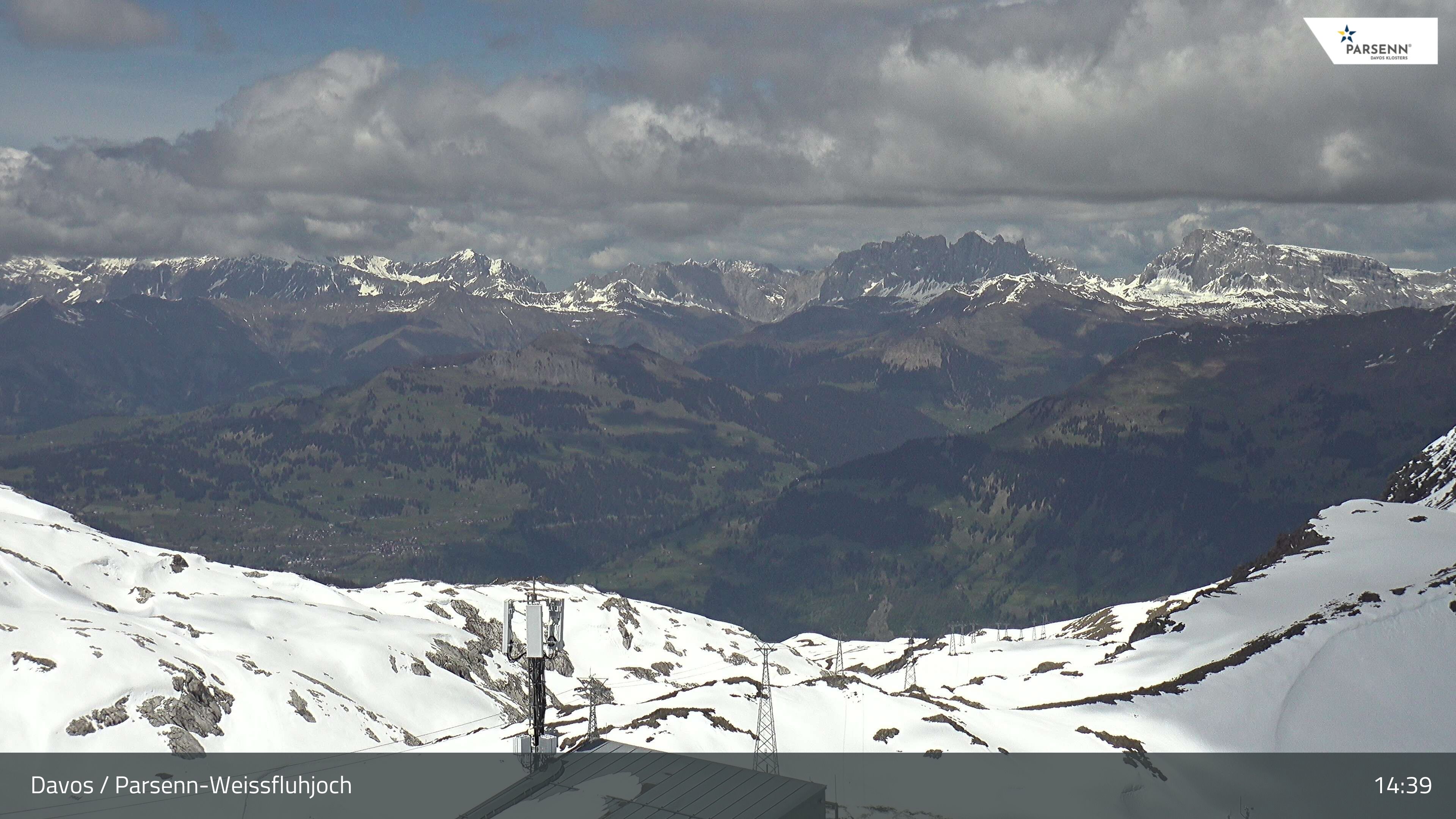 Davos: Dorf - Weissfluhjoch, Blick Schifer