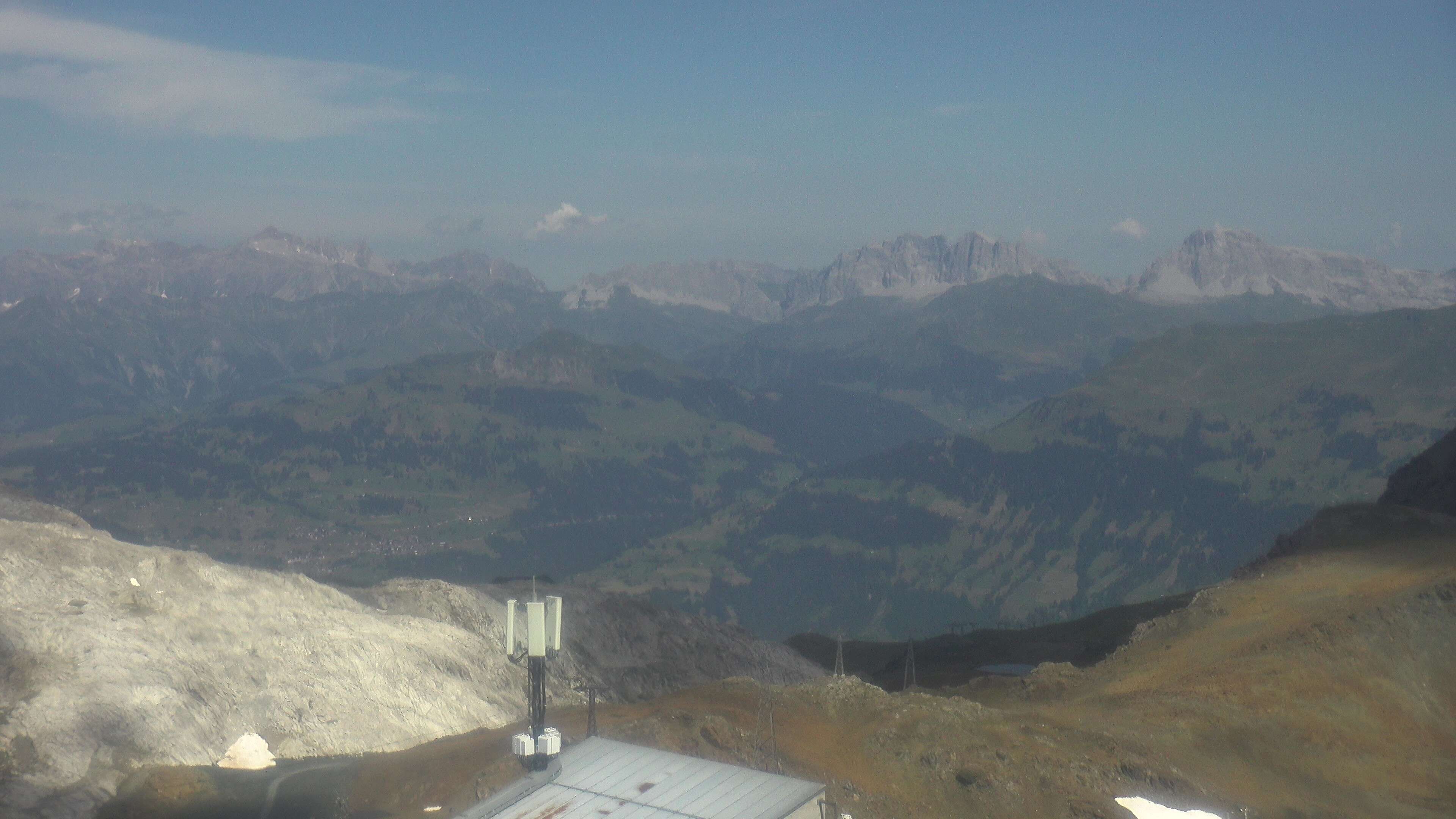 Davos: Dorf - Weissfluhjoch, Blick Schifer