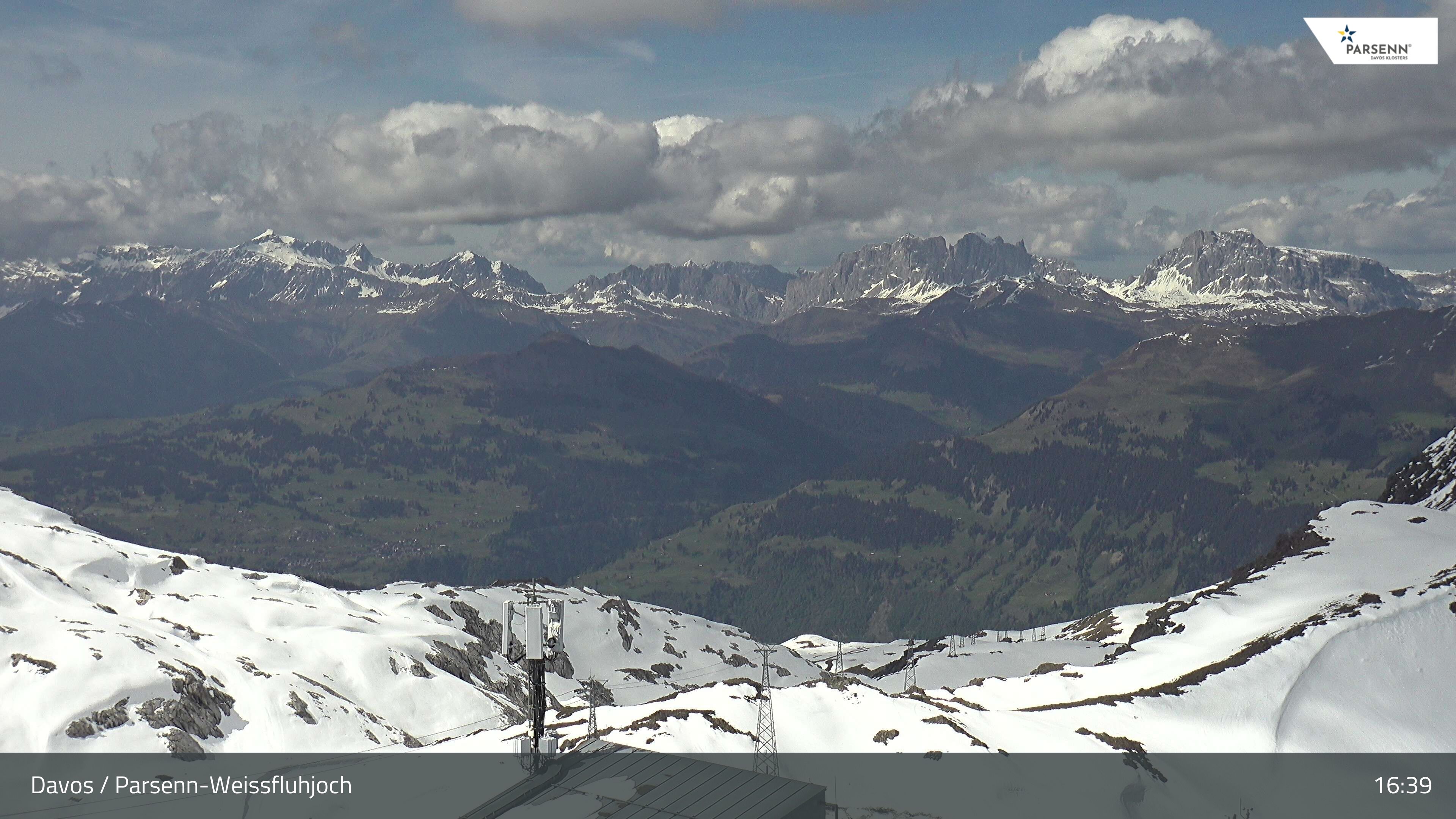 Davos: Dorf - Weissfluhjoch, Blick Schifer