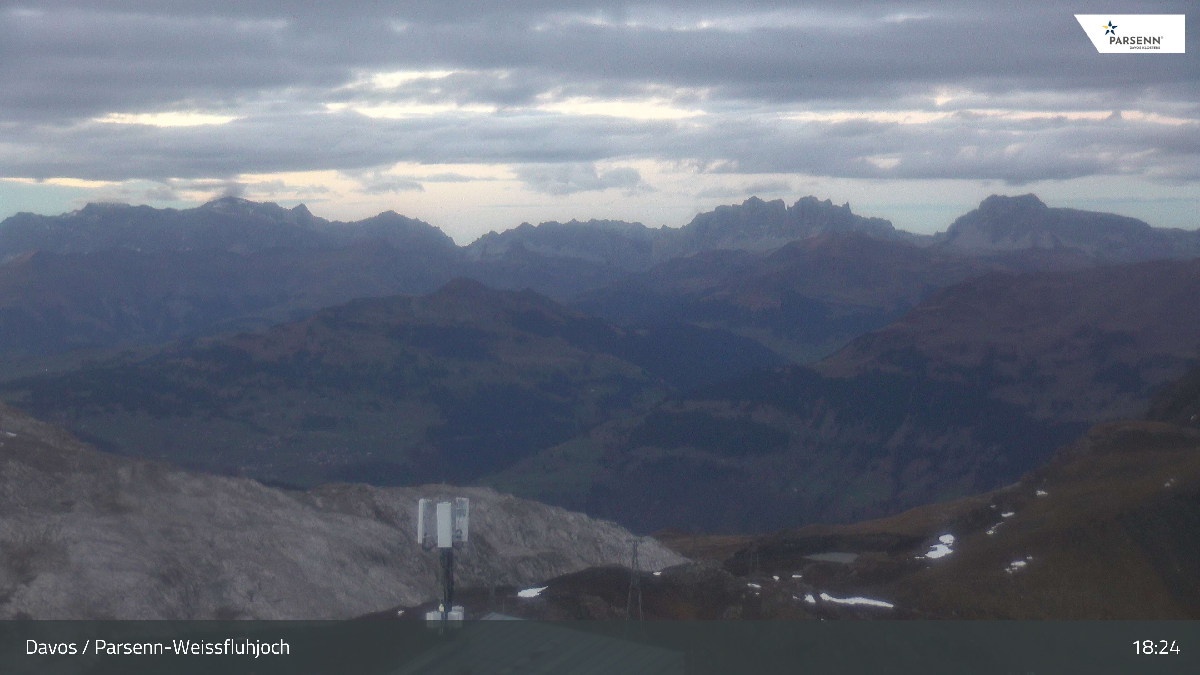 Davos: Dorf - Weissfluhjoch, Blick Schifer