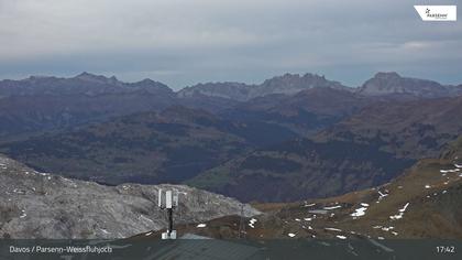 Davos: Dorf - Weissfluhjoch, Blick Schifer