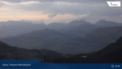 Davos: Dorf - Weissfluhjoch, Blick Schifer