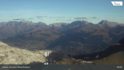 Davos: Dorf - Weissfluhjoch, Blick Schifer