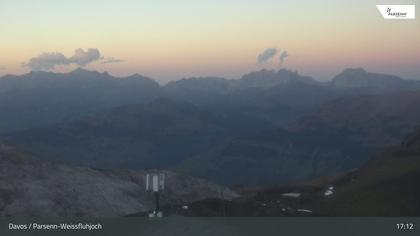 Davos: Dorf - Weissfluhjoch, Blick Schifer