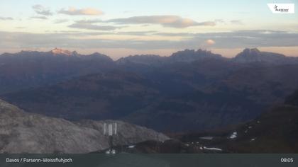 Davos: Dorf - Weissfluhjoch, Blick Schifer