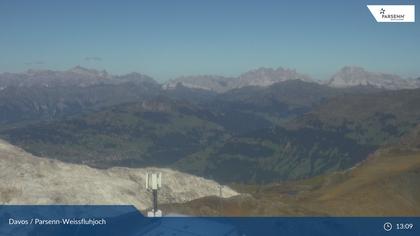 Davos: Dorf - Weissfluhjoch, Blick Schifer