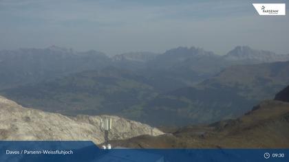 Davos: Dorf - Weissfluhjoch, Blick Schifer