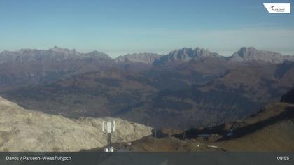 Davos: Dorf - Weissfluhjoch, Blick Schifer