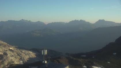 Davos: Dorf - Weissfluhjoch, Blick Schifer