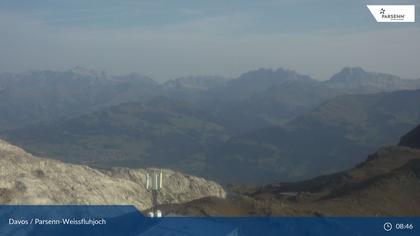 Davos: Dorf - Weissfluhjoch, Blick Schifer