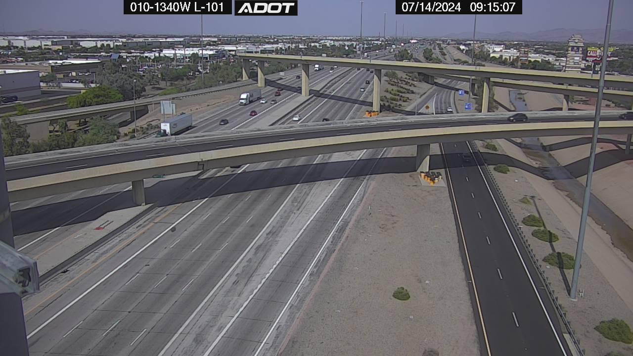 Traffic Cam Tolleson: I-10W and Loop 101