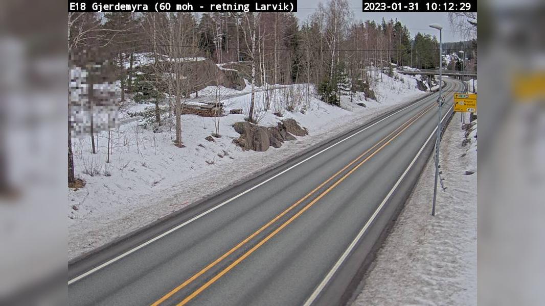 Gofjell: E18 Gjerdemyra (58 moh, retning Porsgrunn)