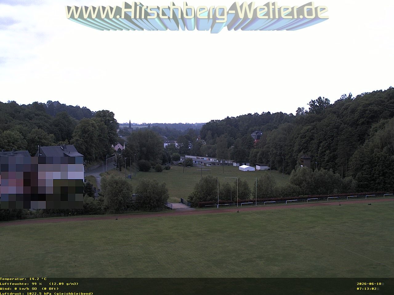 Traffic Cam Hirschberg › South: Saale): Sportanlagen